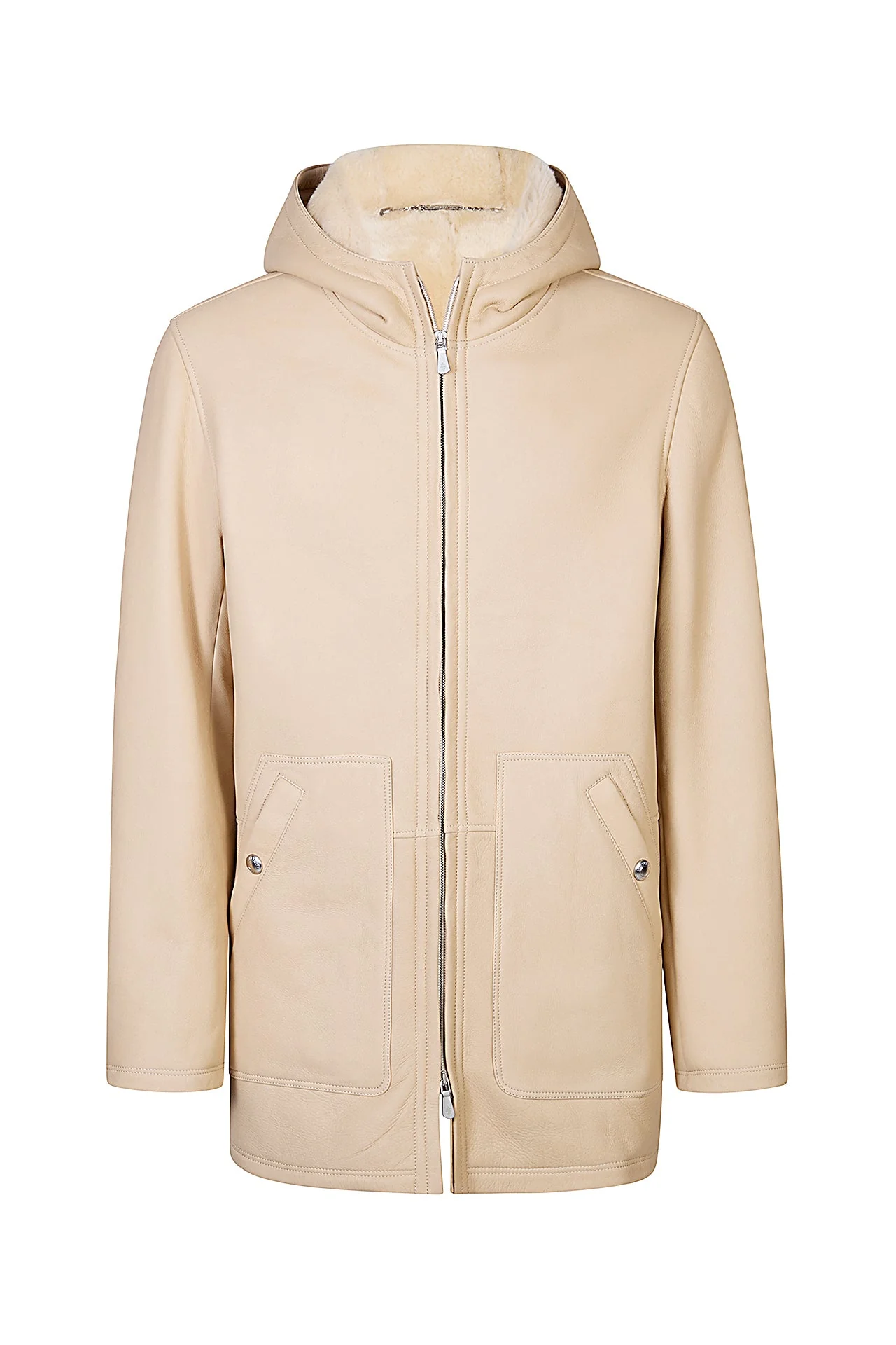 SHEARLING HOODIE