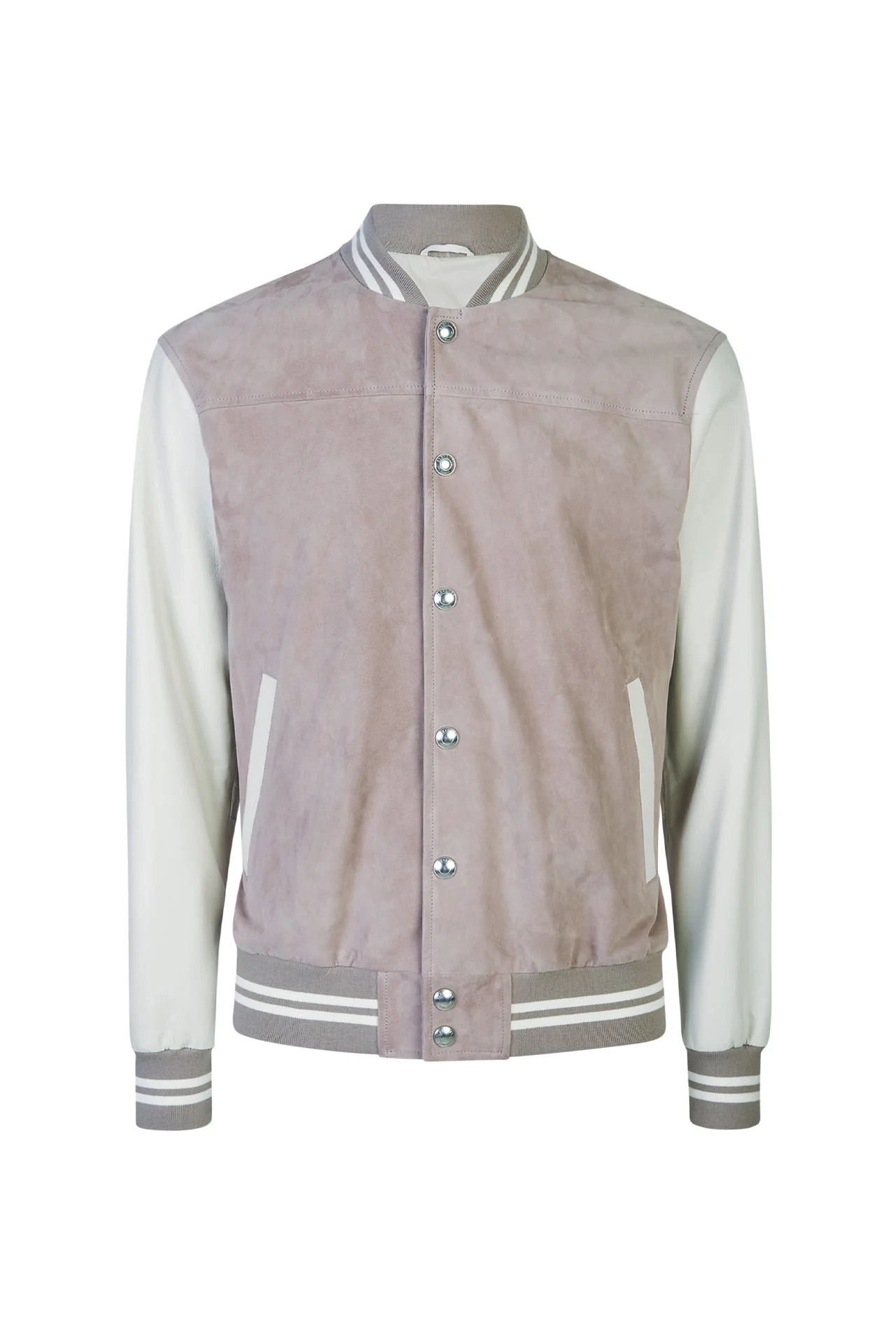 Men's Bi-material Suede and Nappa Leather Bomber Jacket | Eleventy - Image 6