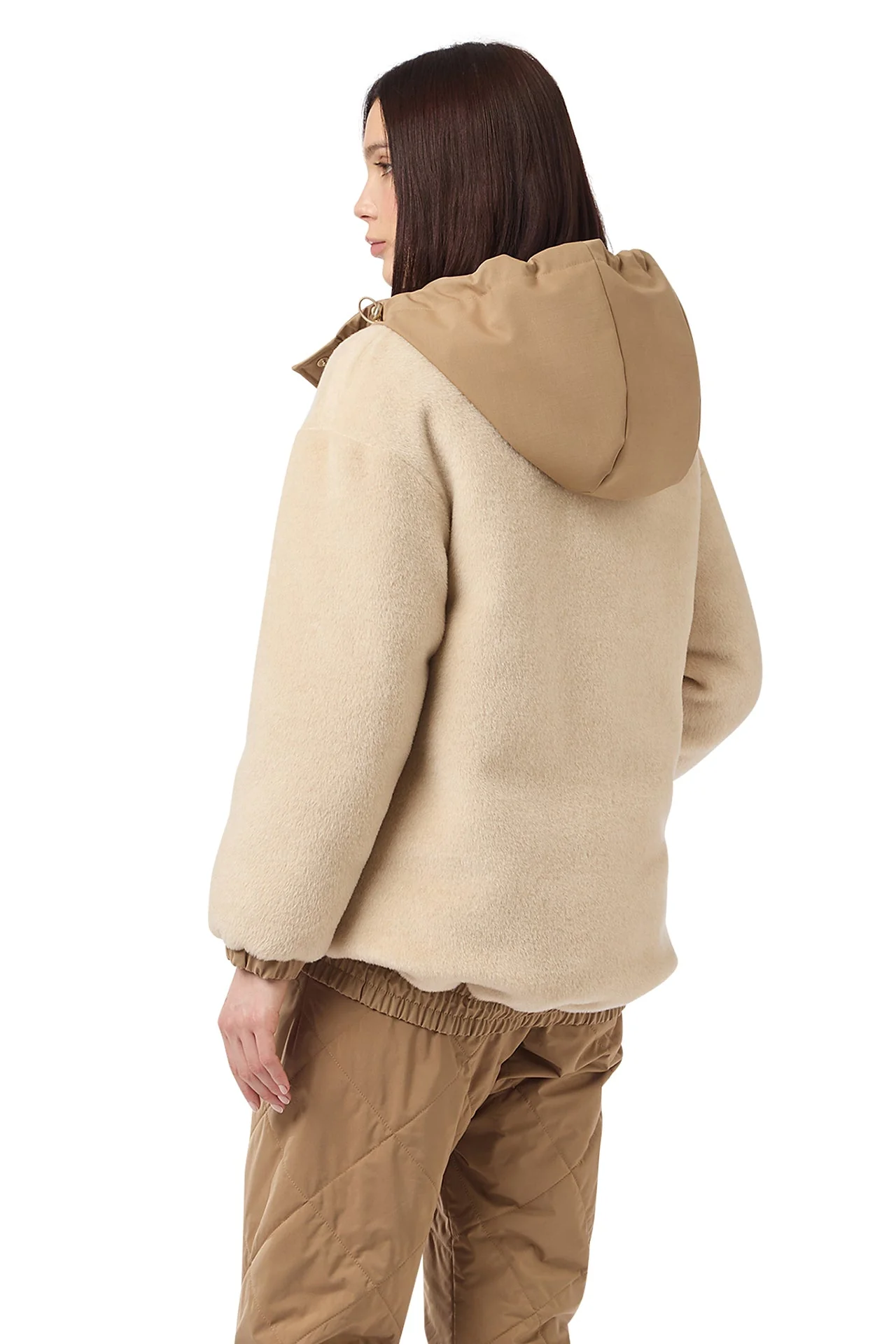 TECHNICAL FABRIC JACKET WITH ALPACA WOOL CASHMERE - Image 4