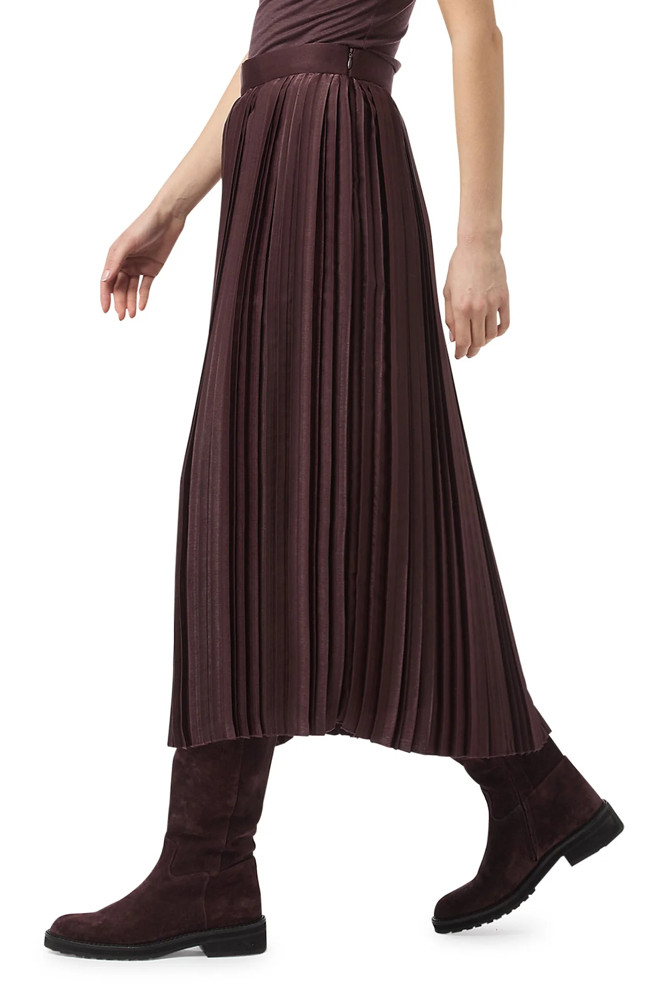 LONG PLEATED SKIRT - Image 3