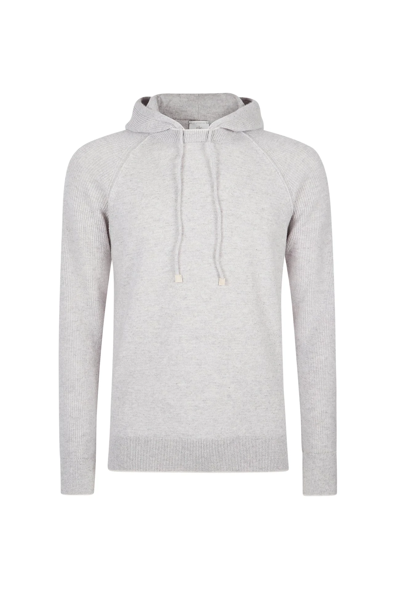 Cashmere Hooded Sweater with English Rib Detail | Eleventy - Image 5