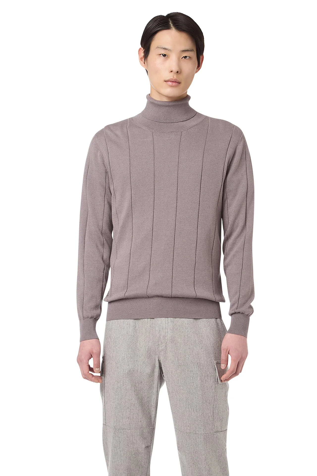 FLAT RIBBED TURTLENECK SWEATER - Image 2