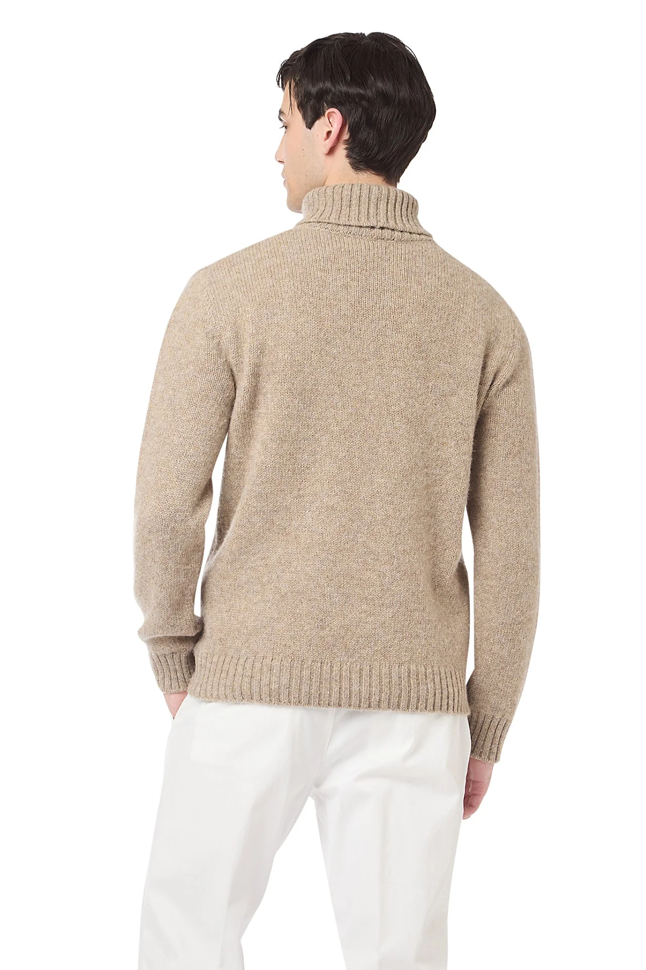 DIAMOND-PATTERNED TURTLENECK SWEATER - Image 4