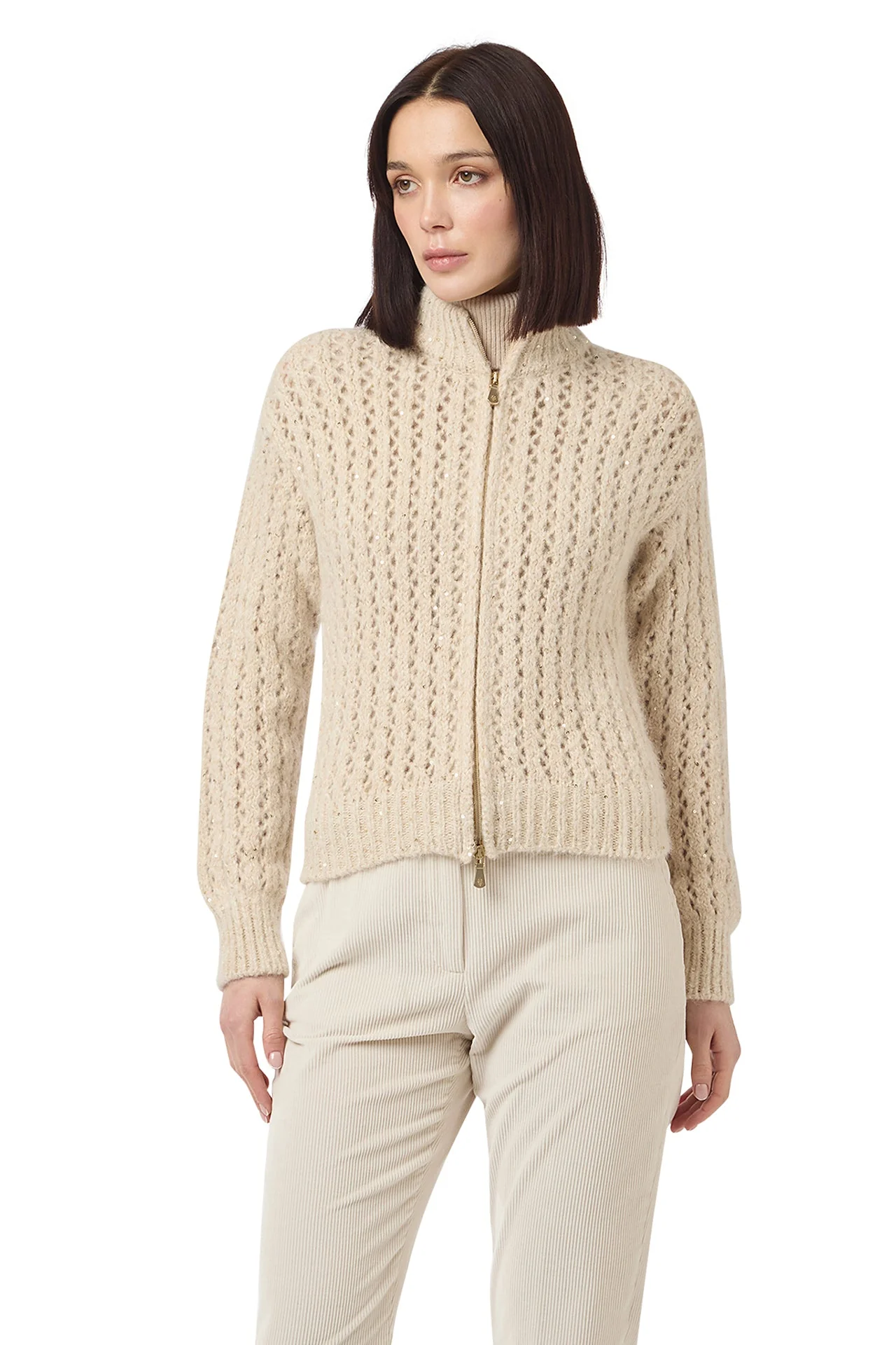 FULL ZIP SWEATER