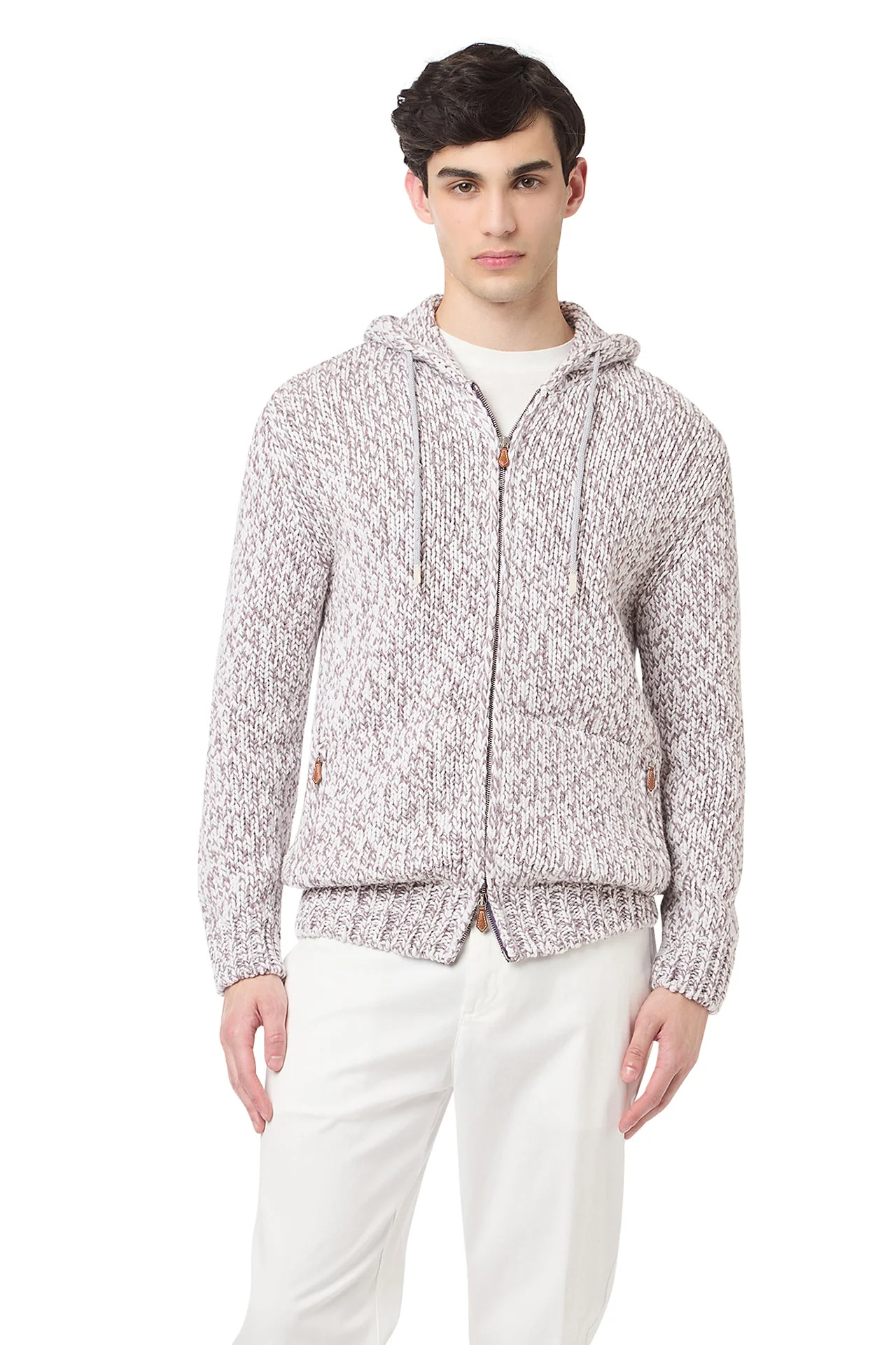 FULL ZIP HOODED SWEATER - Image 2