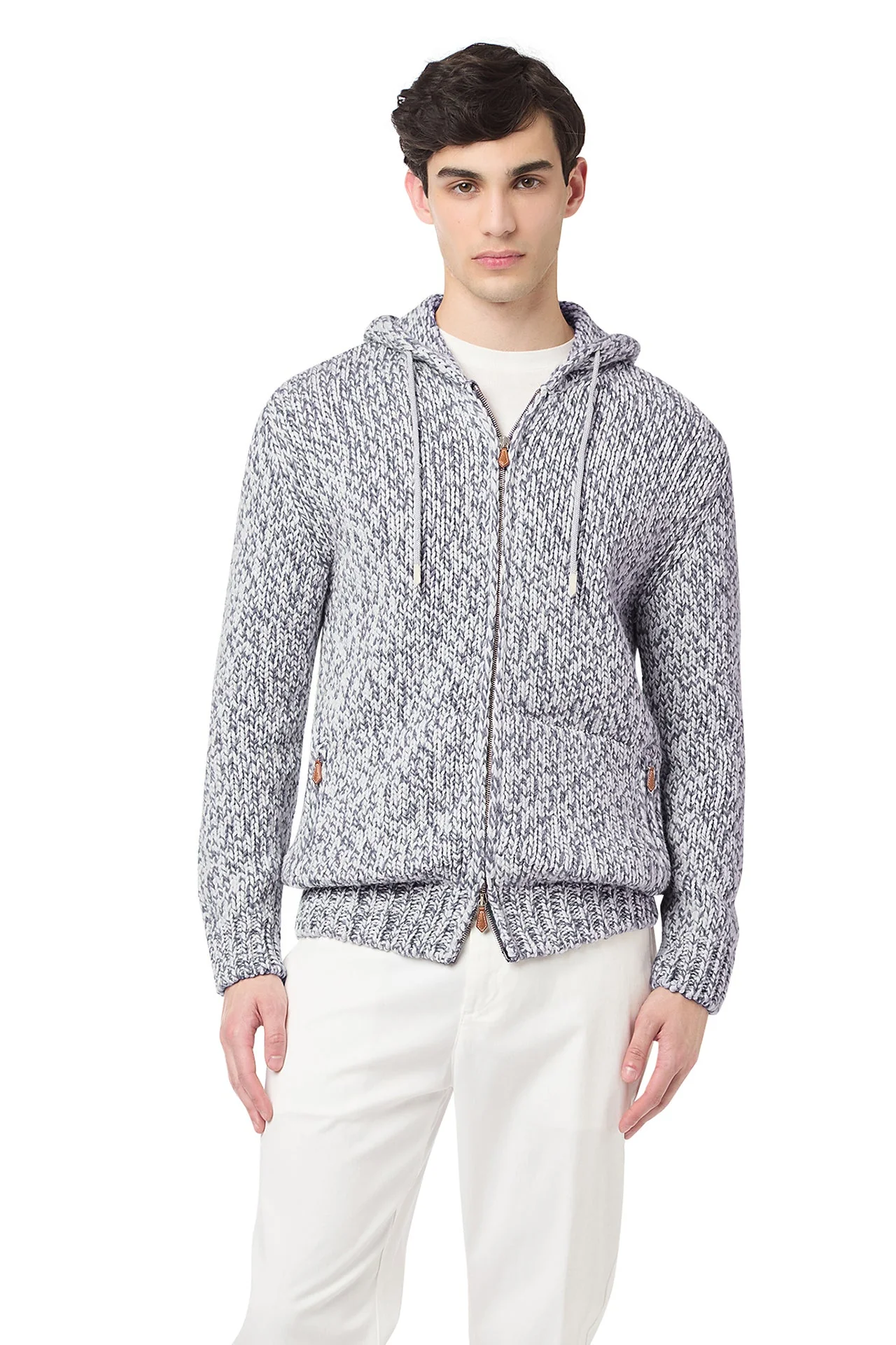 FULL ZIP HOODED SWEATER - Image 5