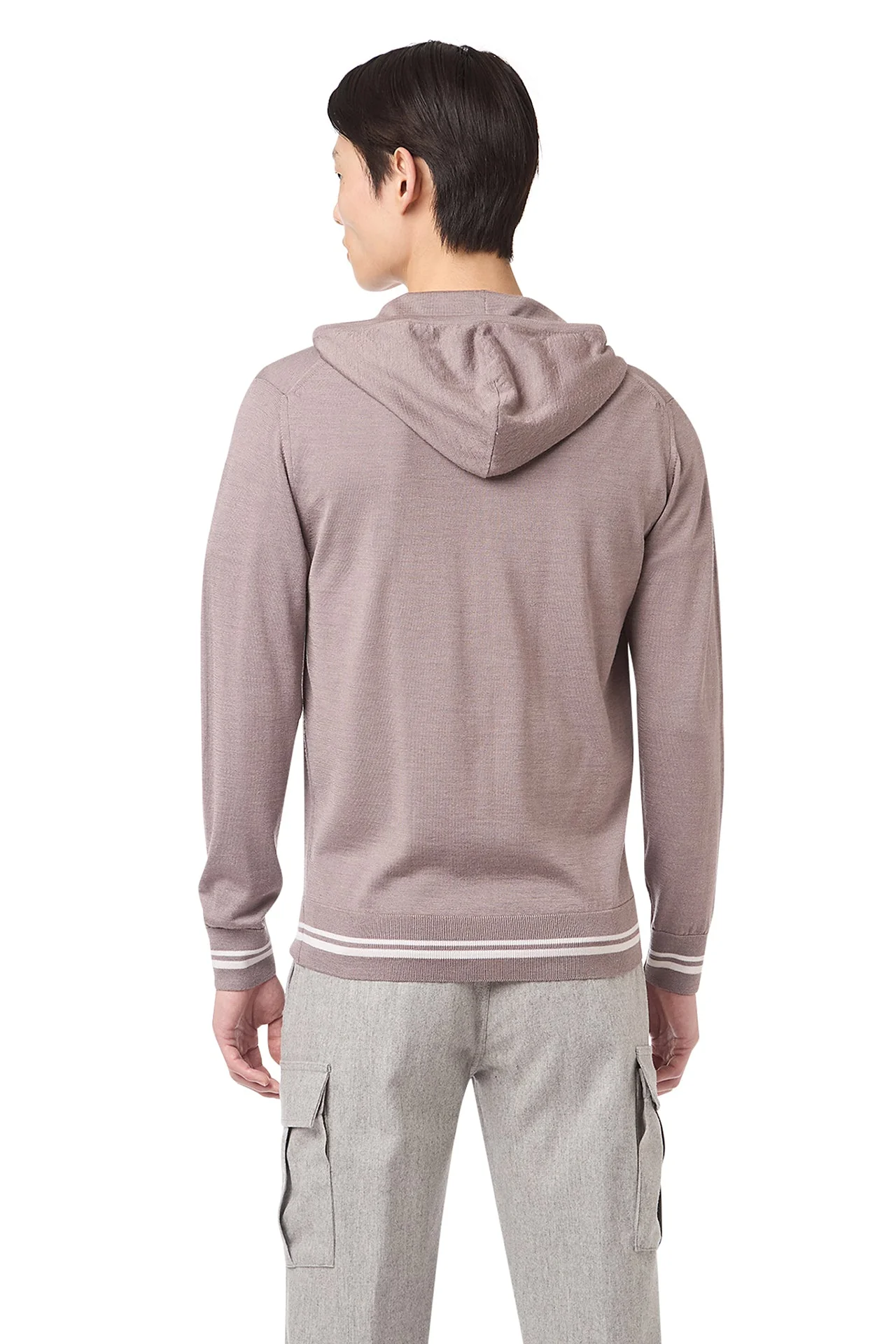 FULL ZIP HOODED SWEATER - Image 4