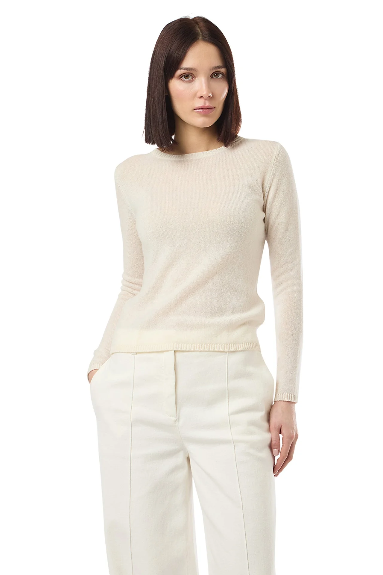 CREW NECK GAUZE SWEATER - Image 2