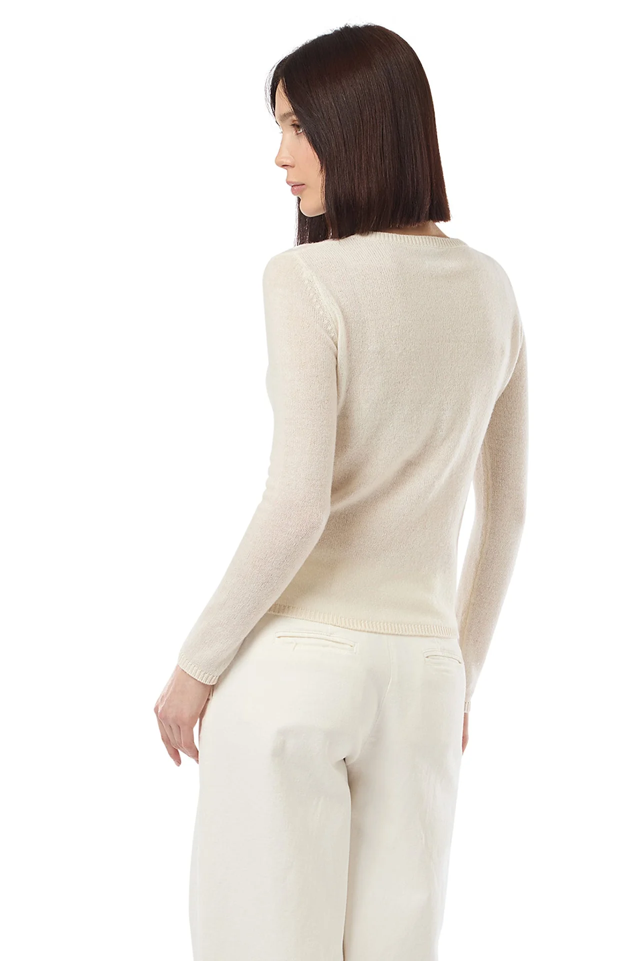 CREW NECK GAUZE SWEATER - Image 4
