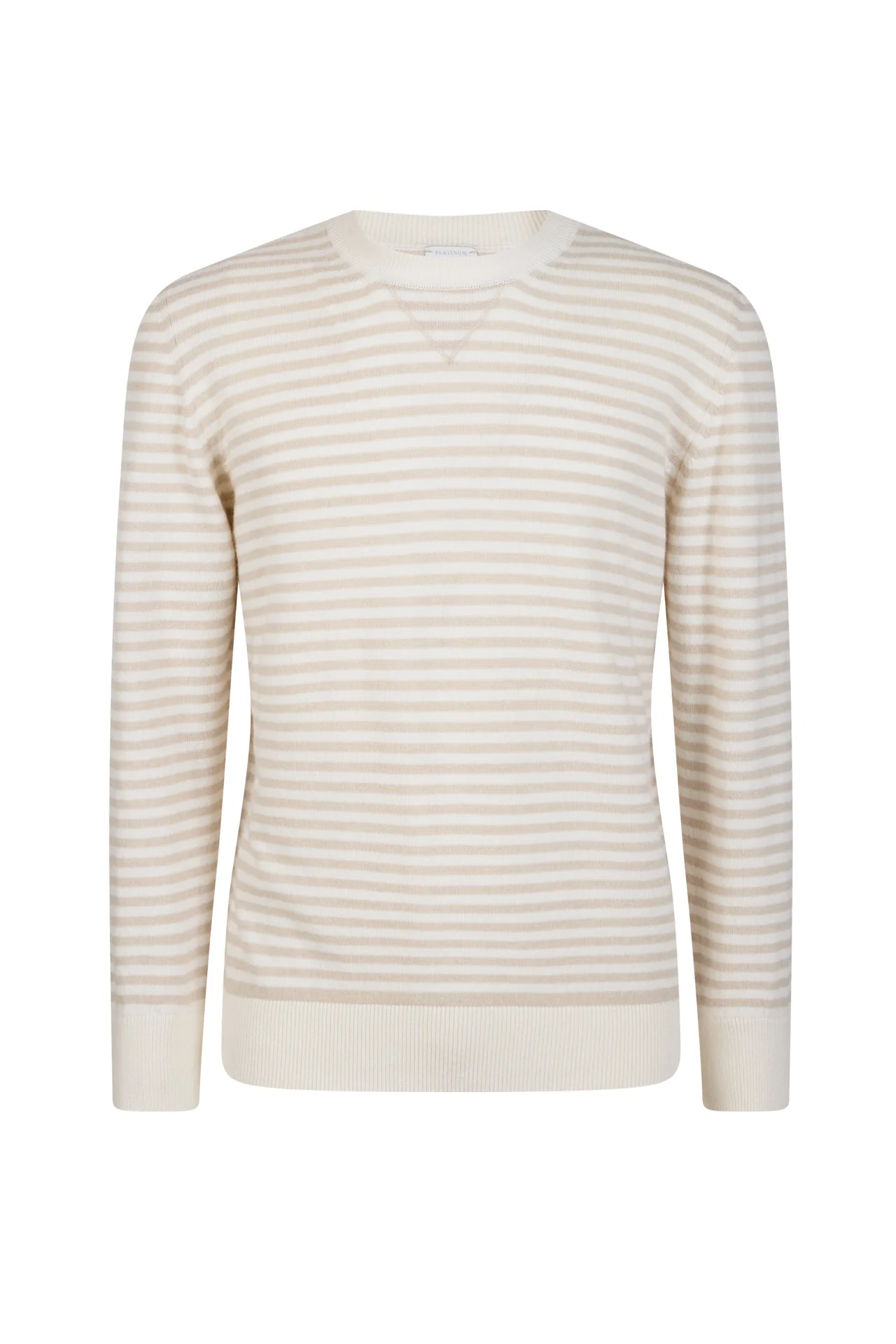 Men's Striped Cashmere Crew Neck Sweater | Eleventy - Image 5