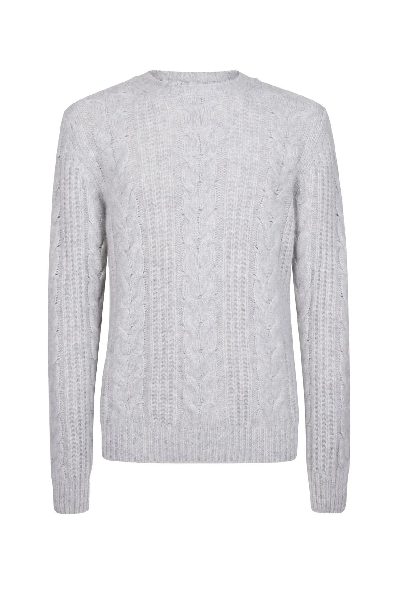 CREW NECK BRAID SWEATER