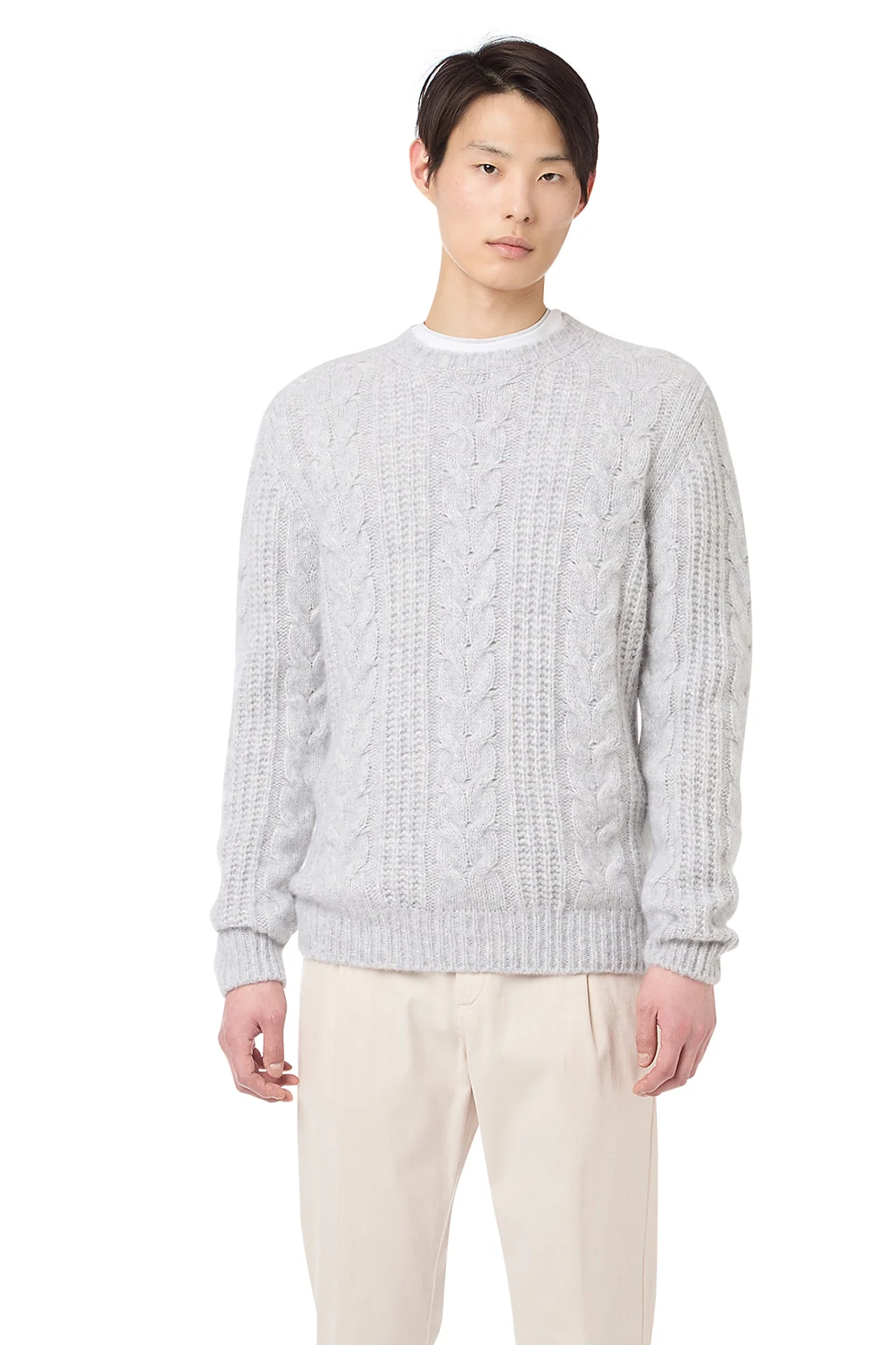 CREW NECK BRAID SWEATER - Image 2