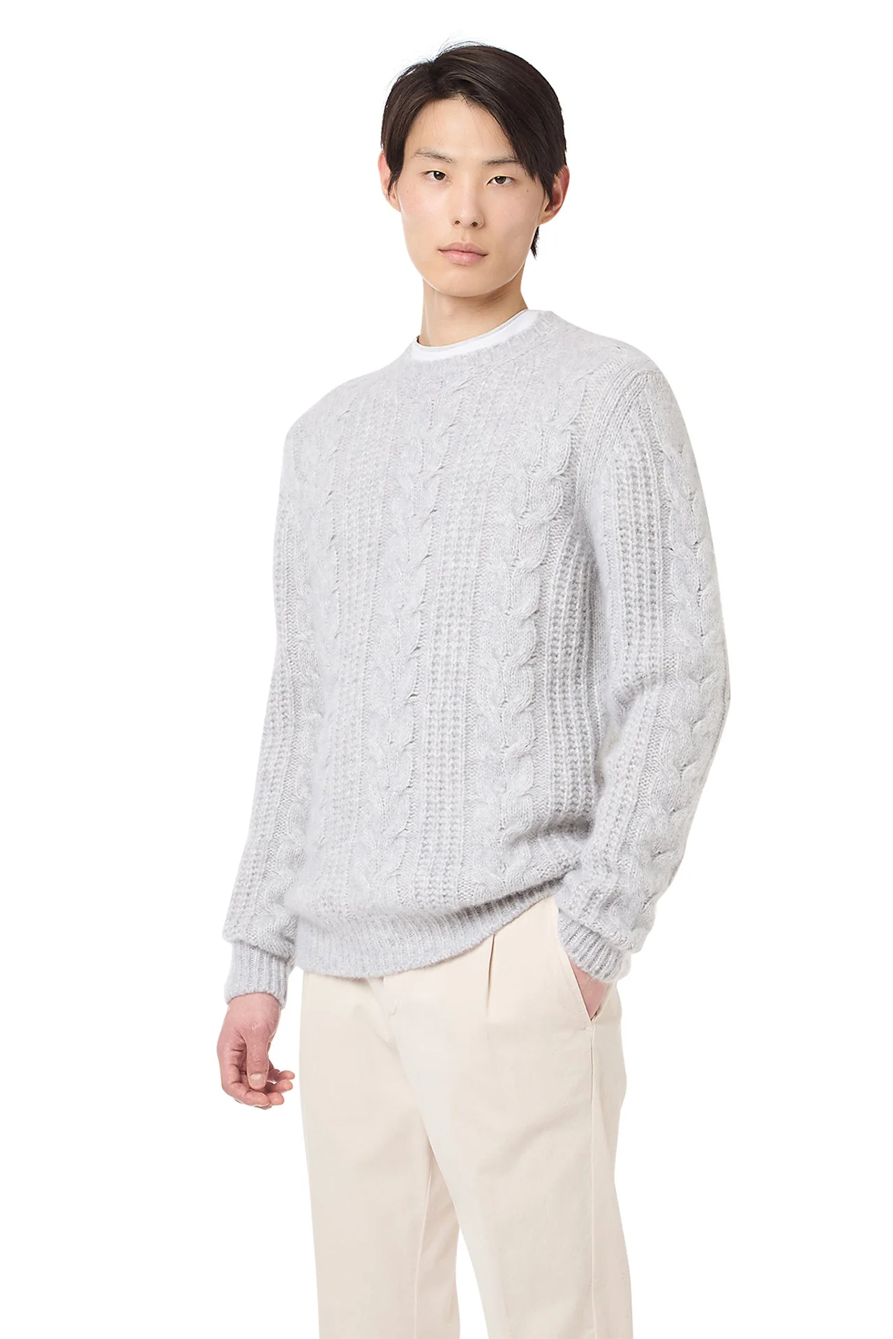 CREW NECK BRAID SWEATER - Image 3