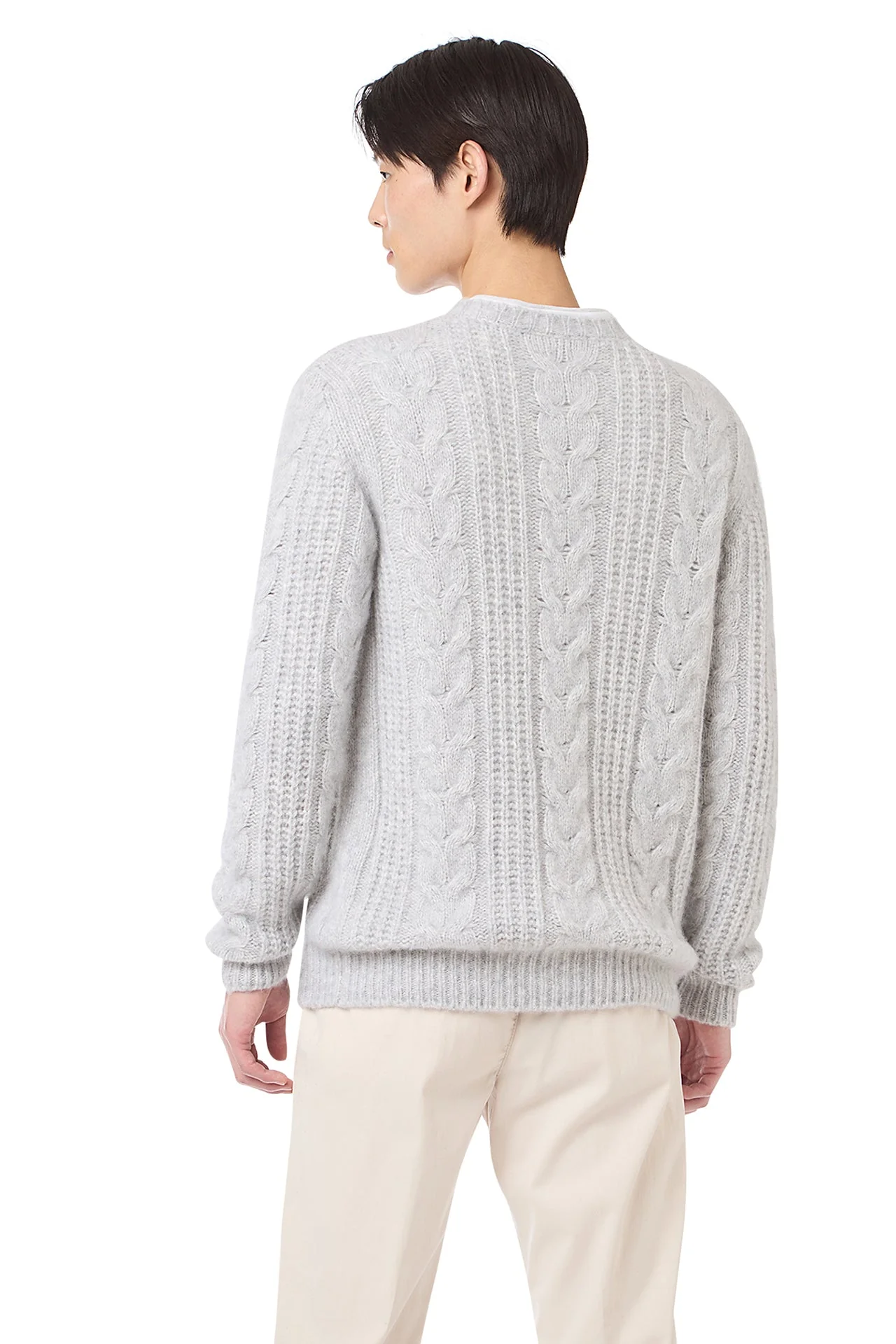 CREW NECK BRAID SWEATER - Image 4