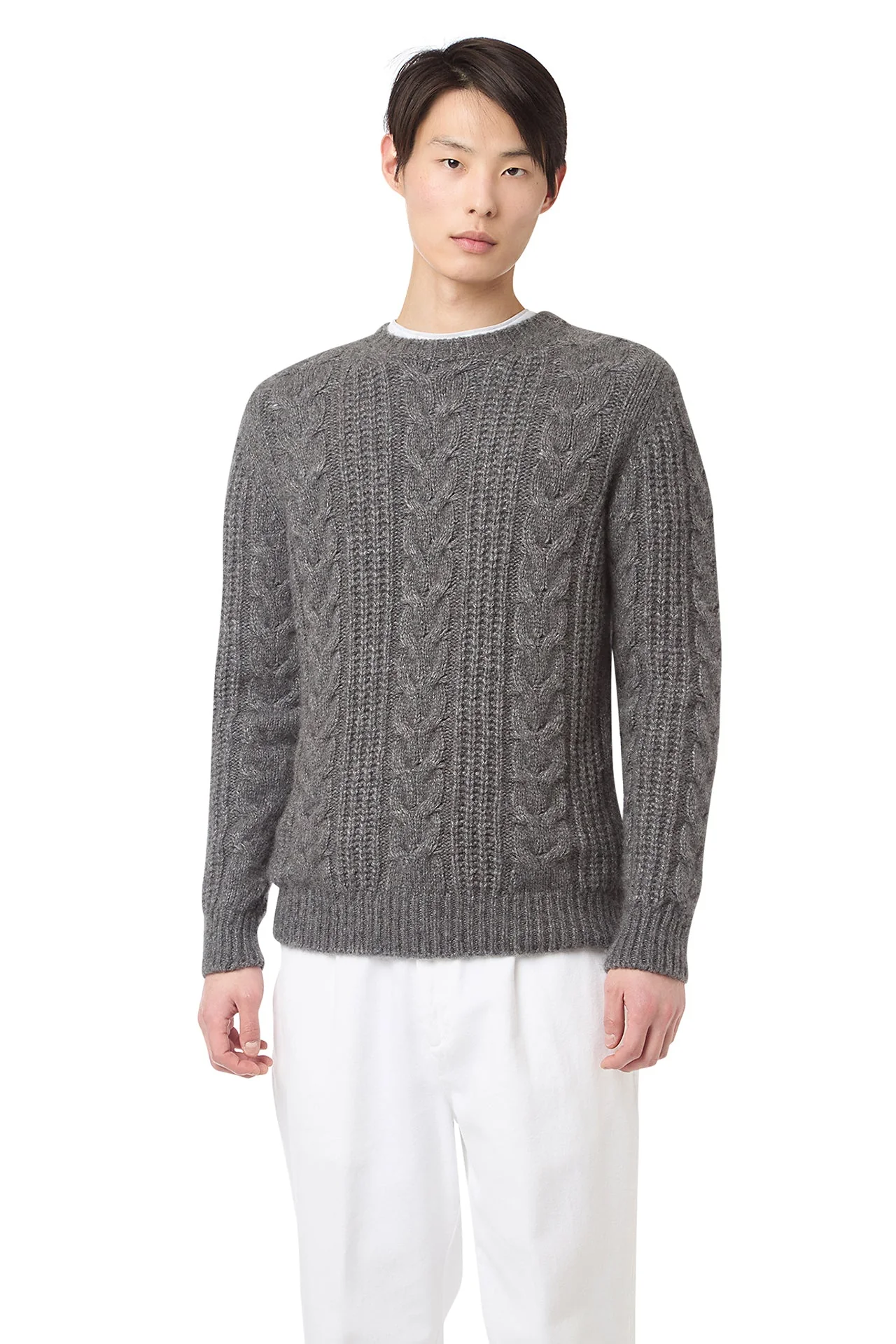 CREW NECK BRAID SWEATER - Image 6
