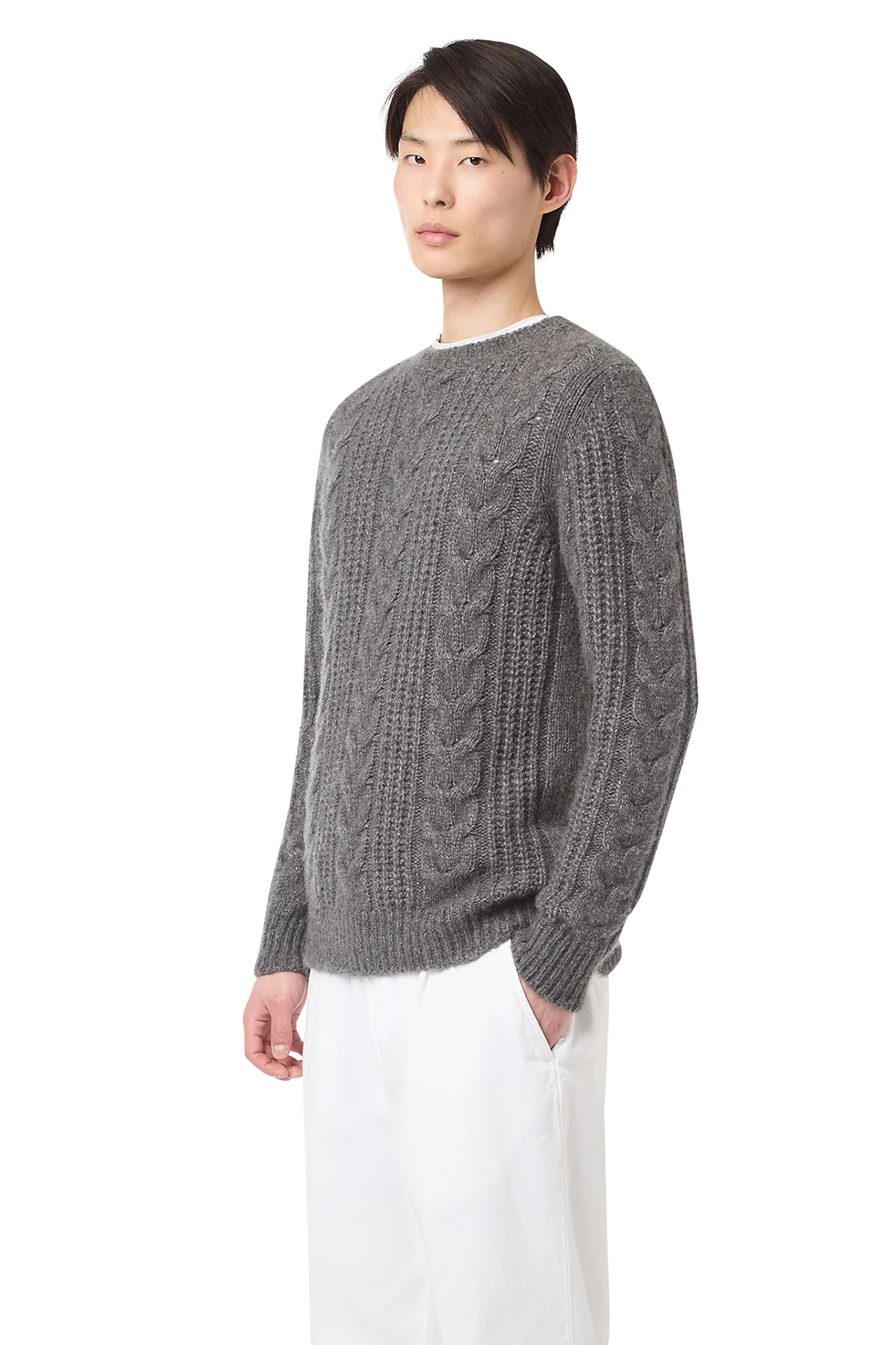 CREW NECK BRAID SWEATER - Image 7