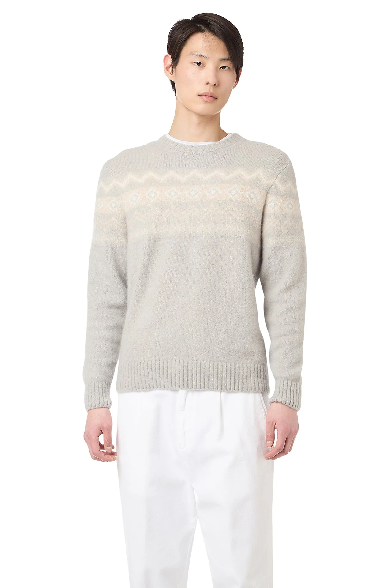 JACQUARD CREW NECK SWEATER - Image 2