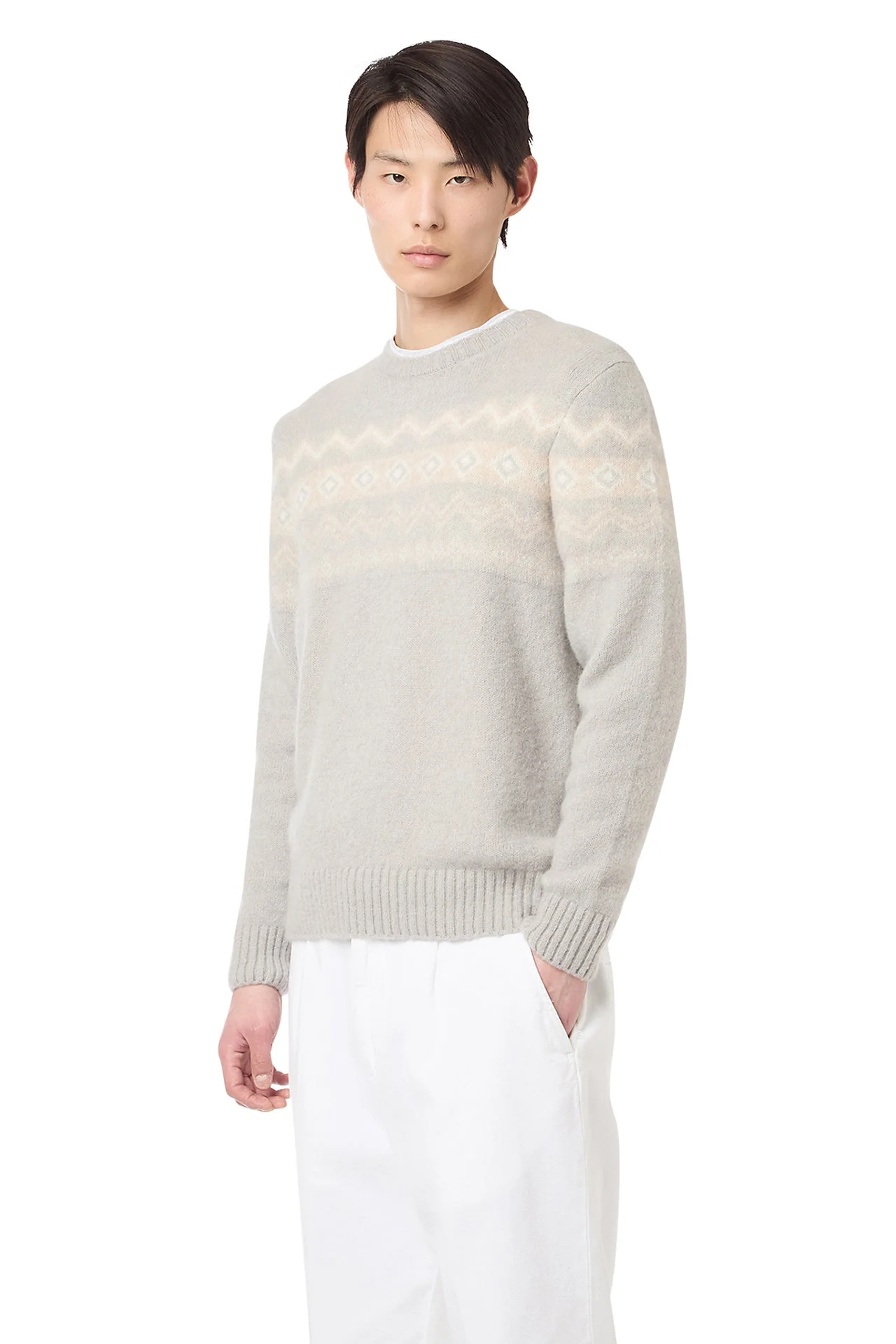 JACQUARD CREW NECK SWEATER - Image 3