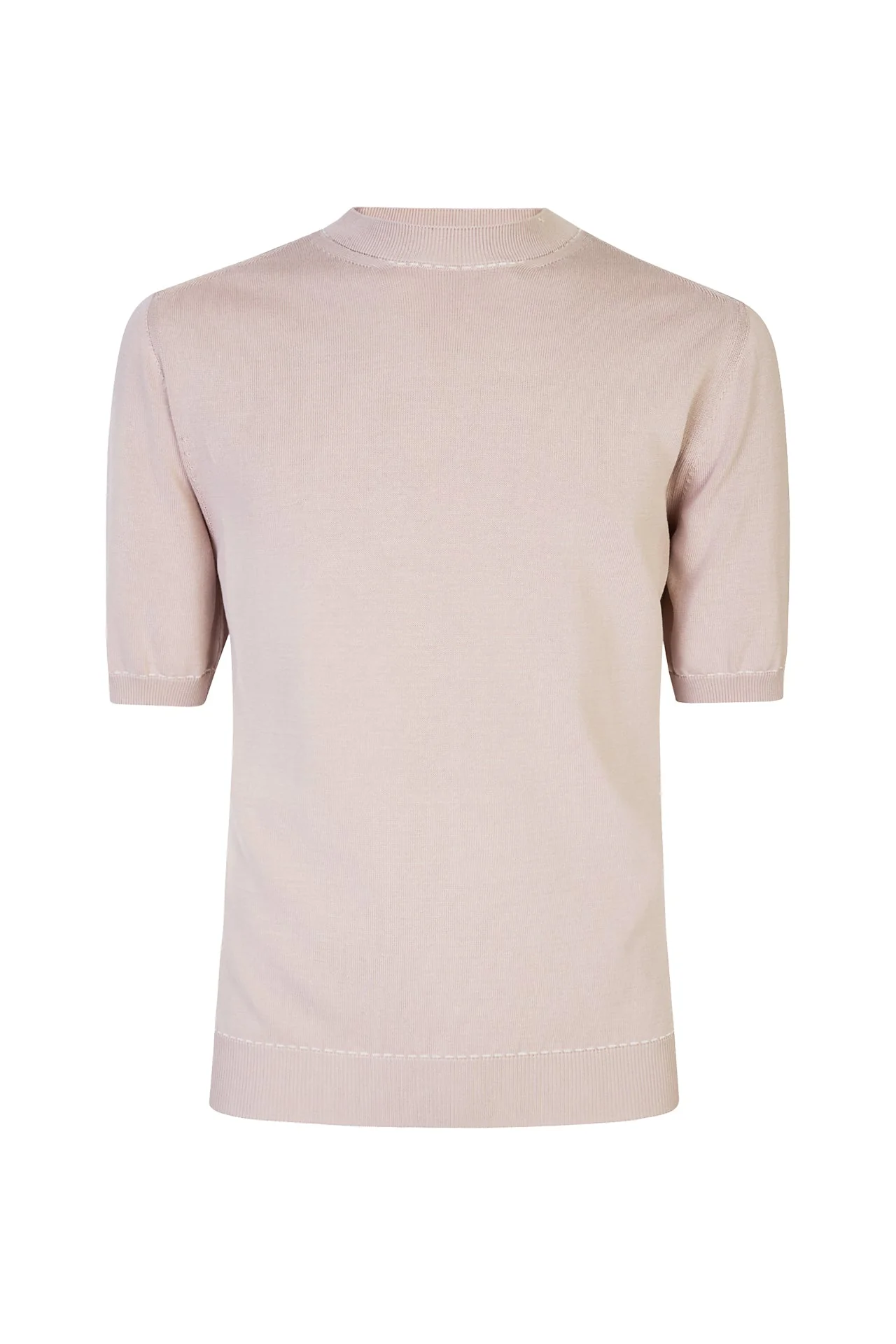 Men's Crew Neck Sweater in Fine Cool Cotton Gauge 12 | Eleventy - Image 5