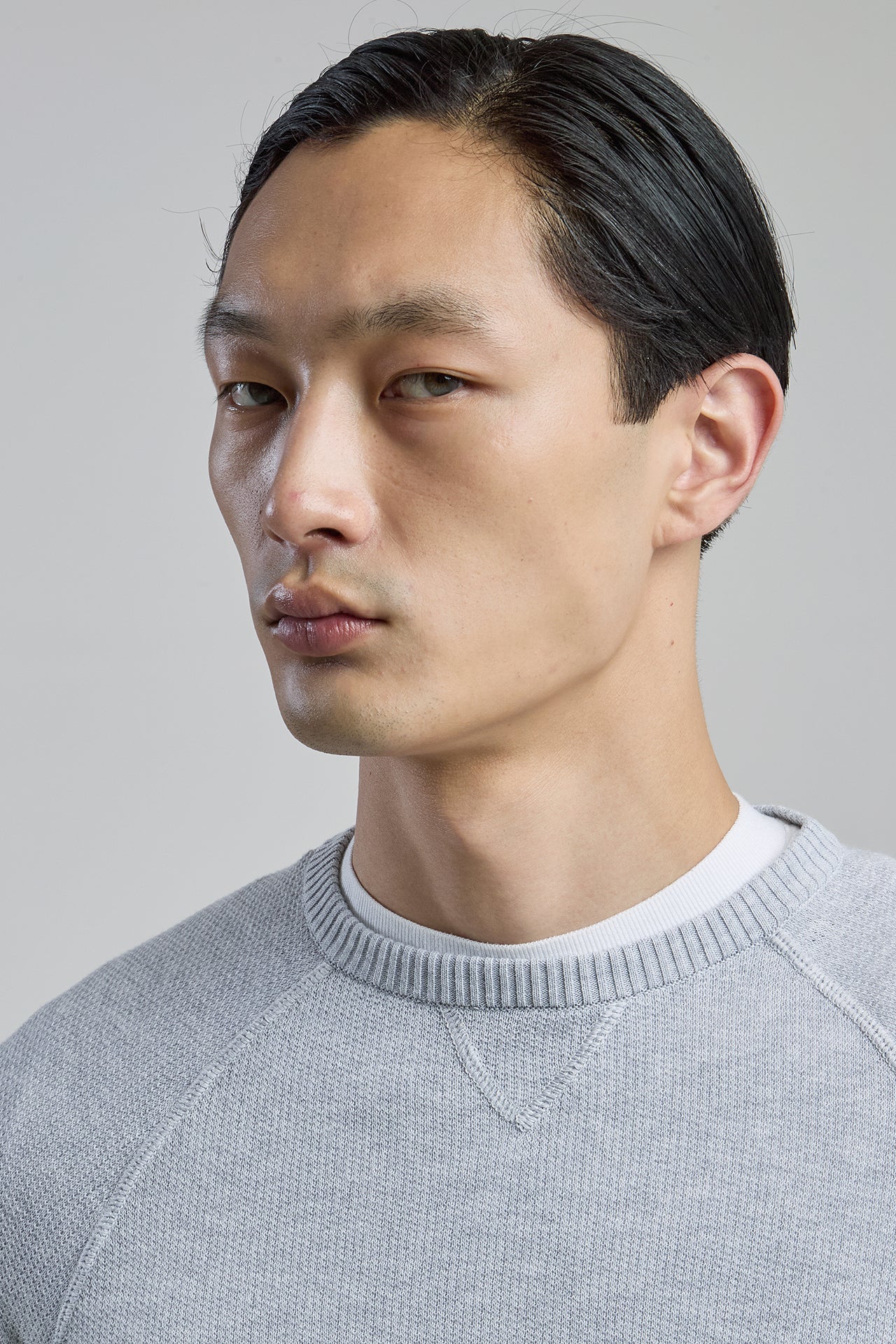 Men's Honeycomb Cotton Crew Neck Sweater Gauge 14 | Eleventy - Image 4