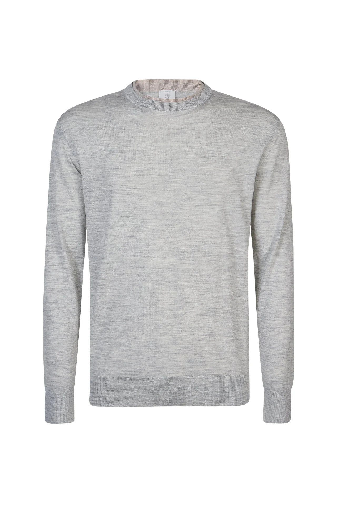 Men's Crew Neck Merino Wool and Silk 18-Gauge Sweater | Eleventy