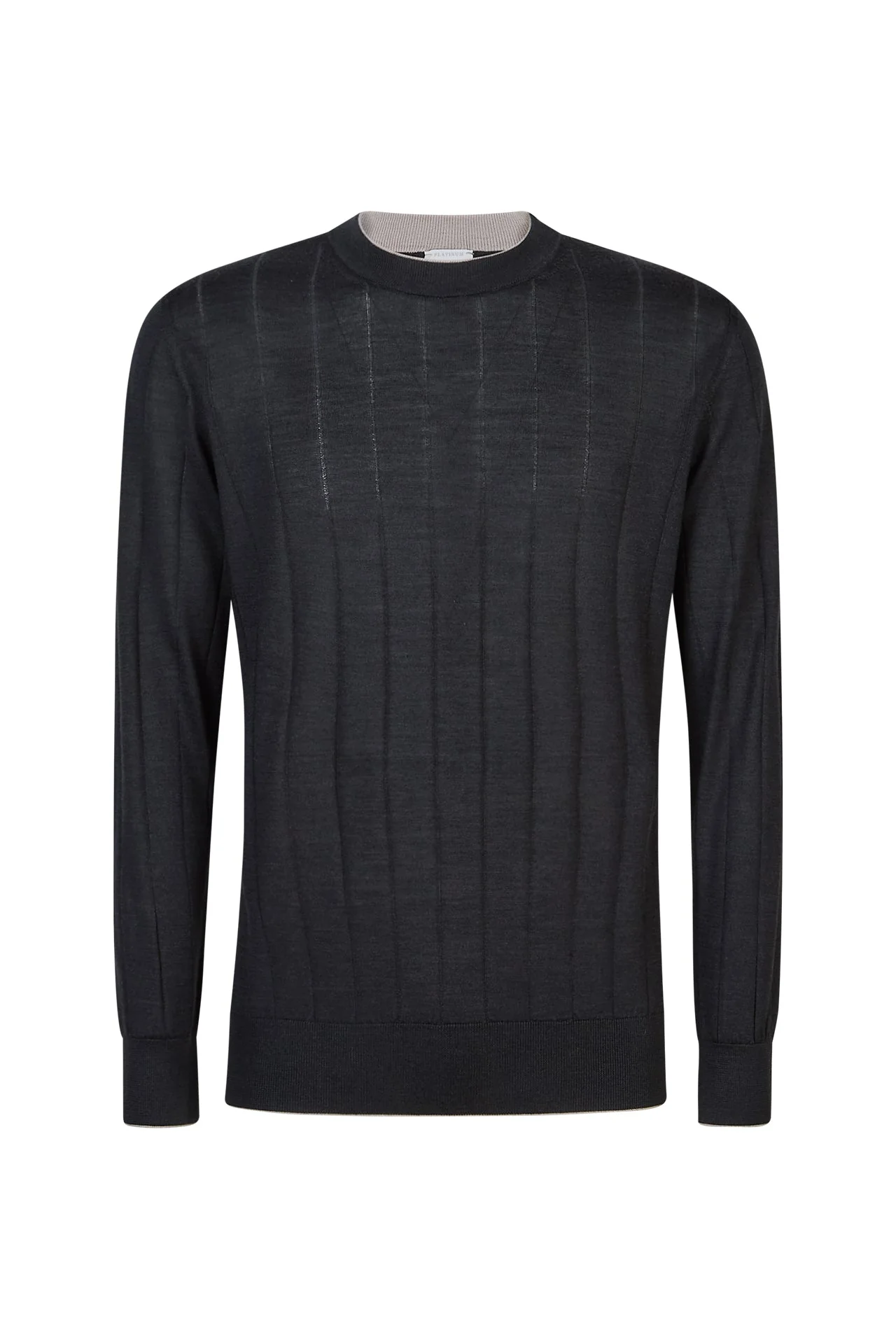 Men's Merino Wool and Silk Crew Neck Sweater | Eleventy