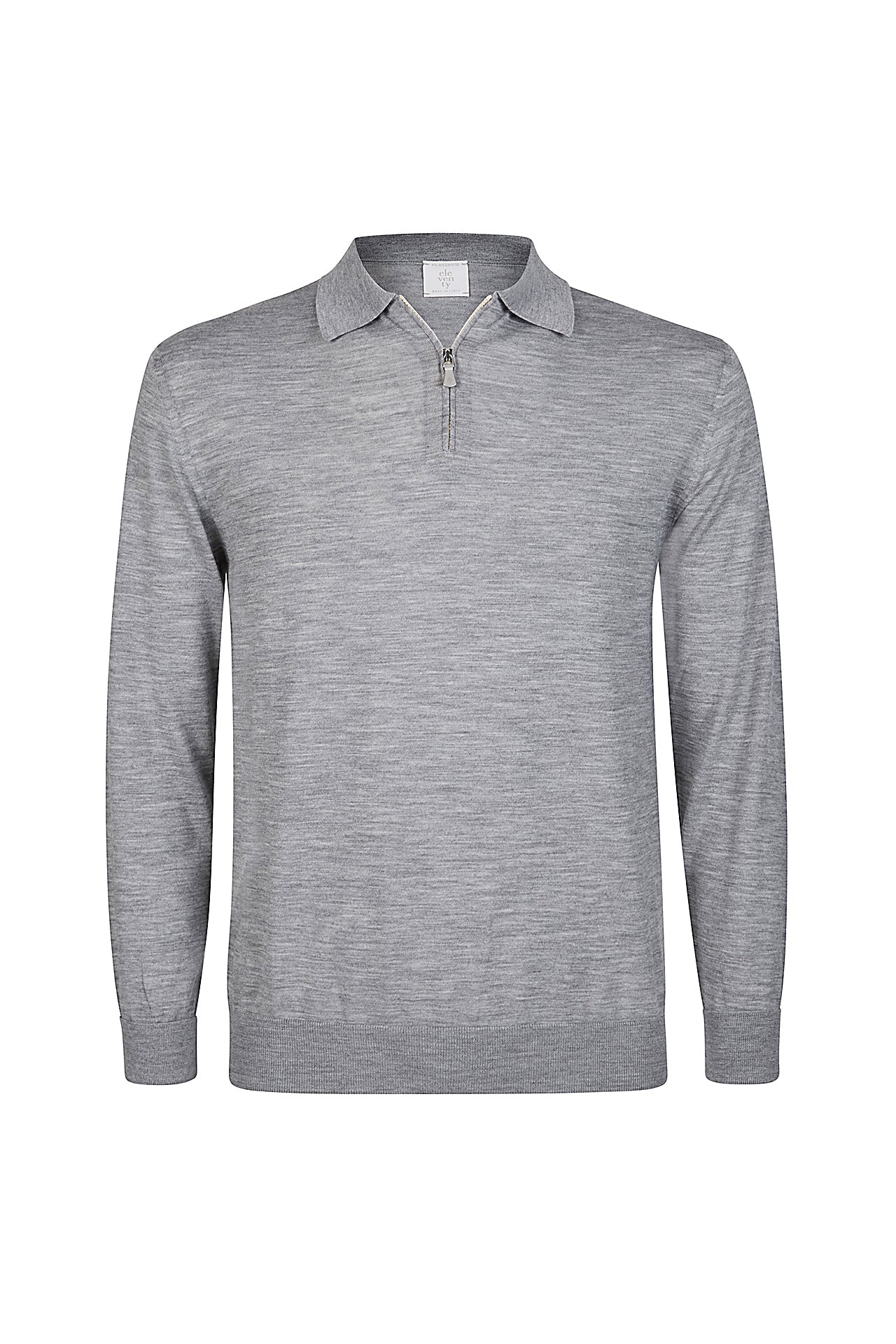 HALF-ZIP SWEATER IN 14 MICRON WOOL