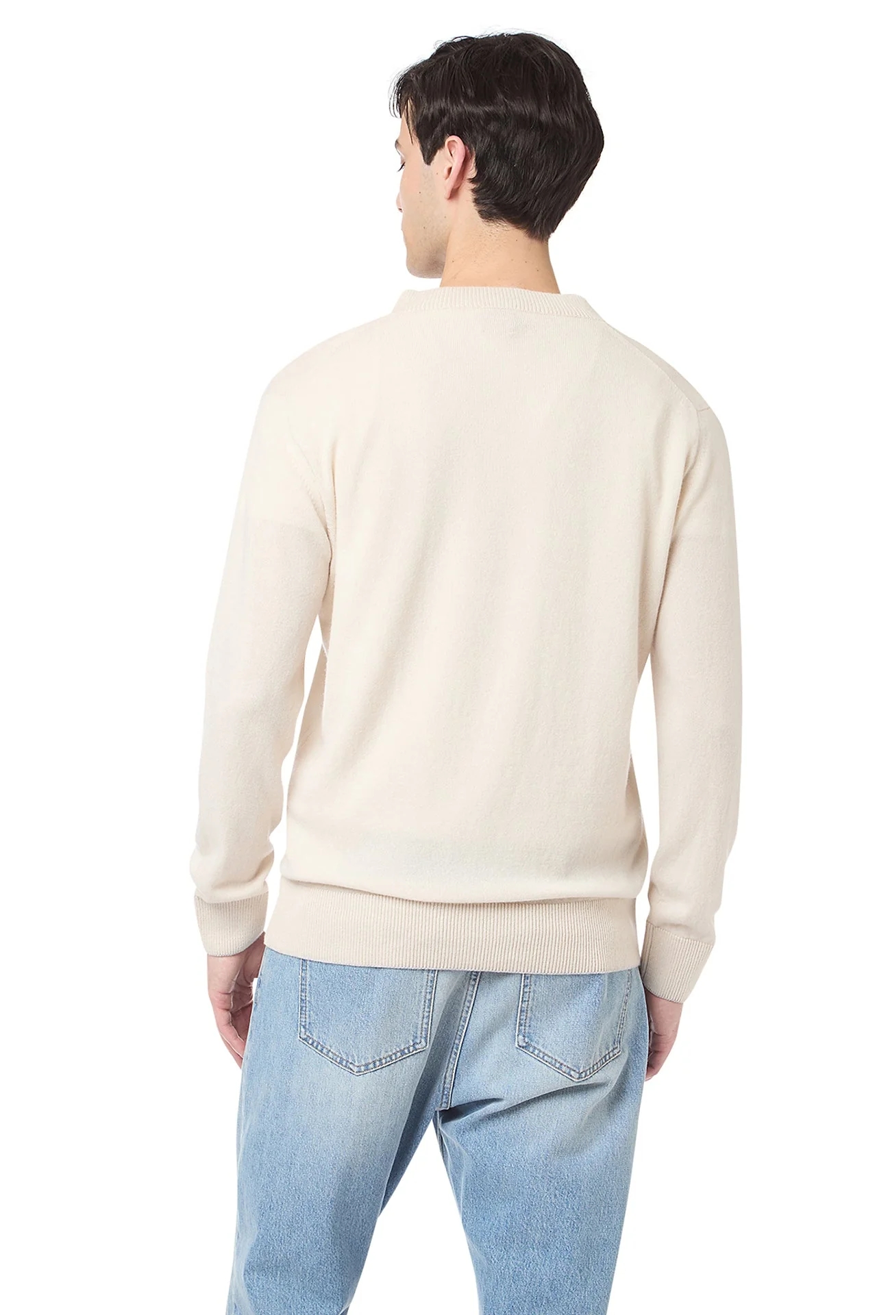 V-NECK SWEATER ML TIPPING - Image 4