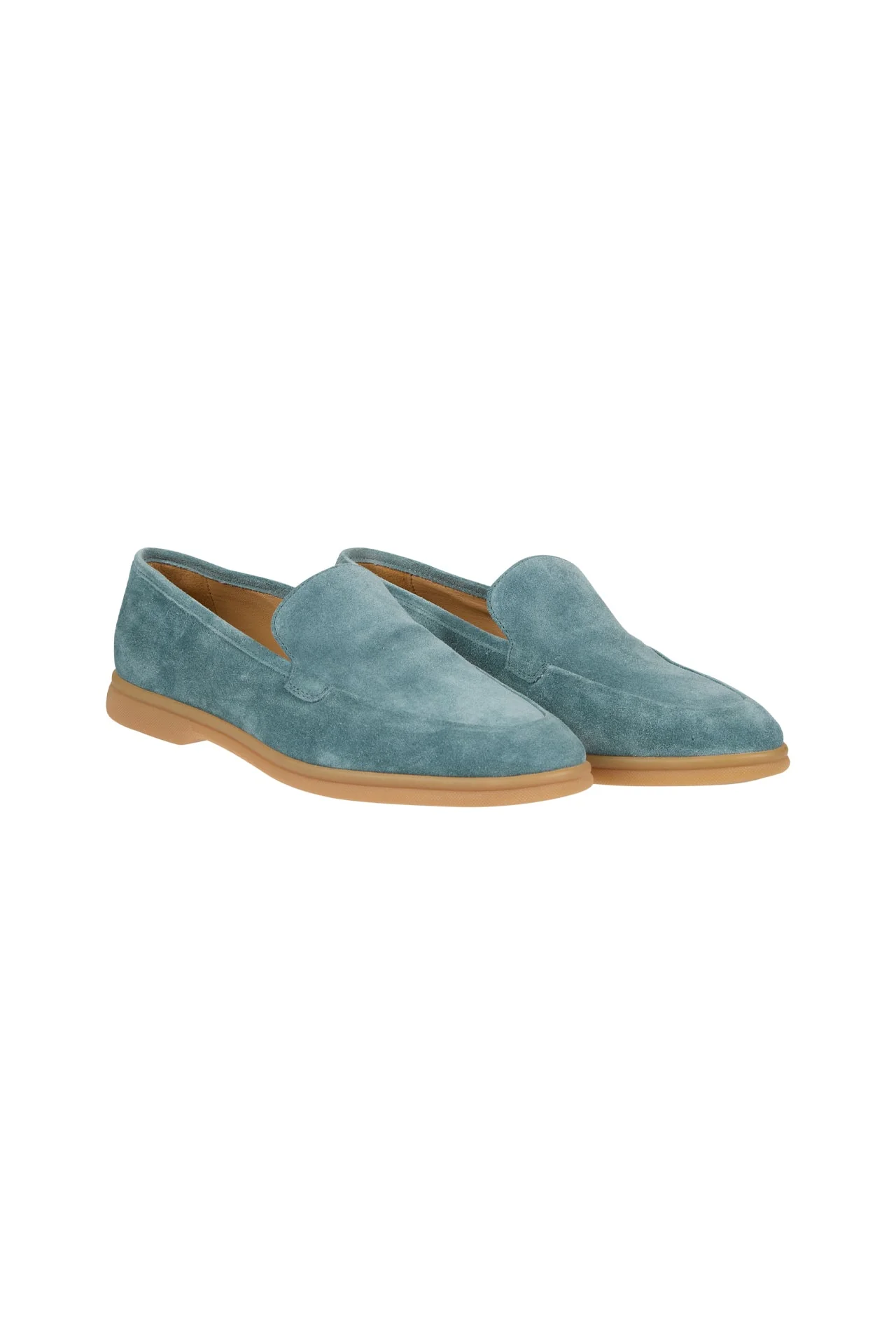 Women's Suede Leather Moccasins in Soft Calfskin | Eleventy - Image 5
