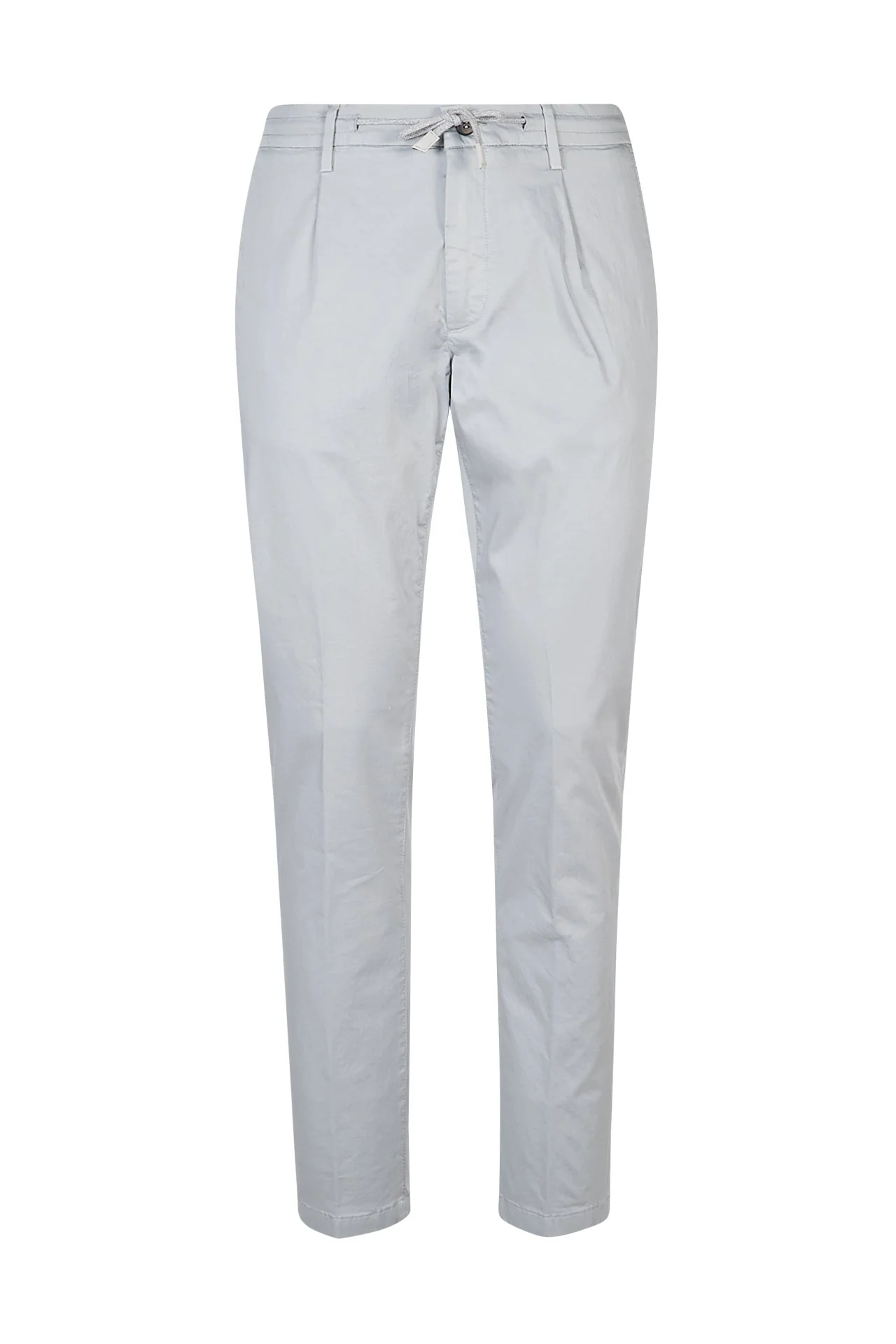 Men's Slim Fit Garment-Dyed Cotton Five-Pocket Trousers | Eleventy - Image 5