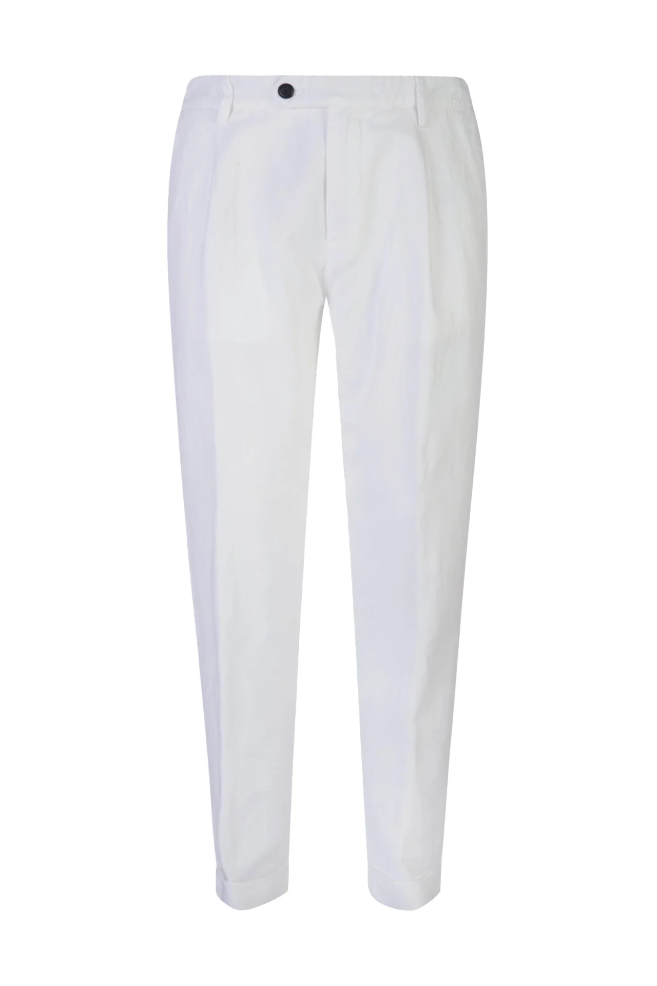 Men's Cotton Linen Chino Trousers with Pleats | Eleventy