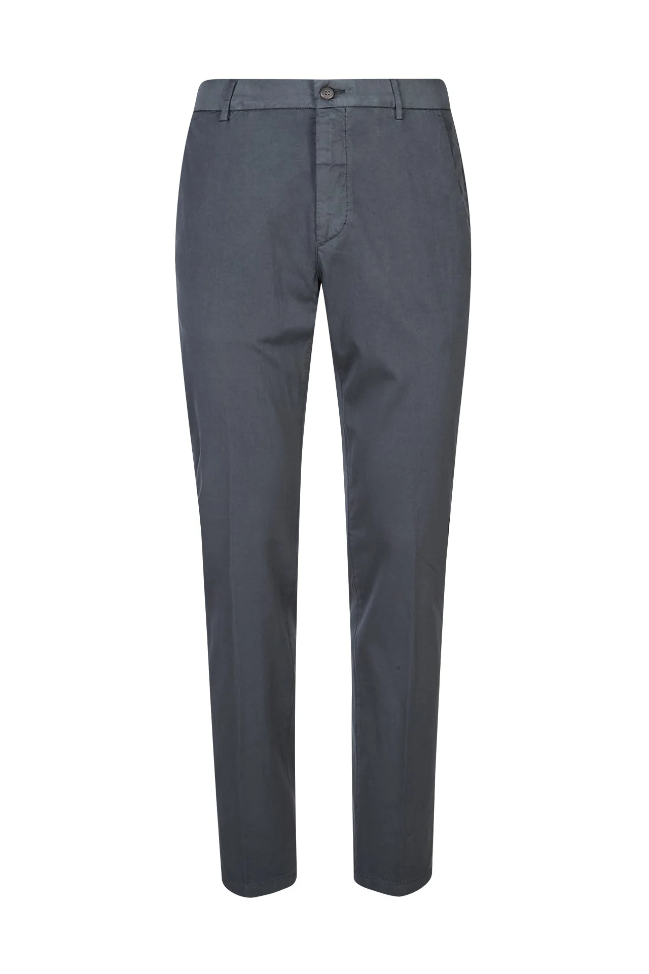 Men's Regular Fit Chino Trousers in Fine Cotton and Silk | Eleventy - Image 6
