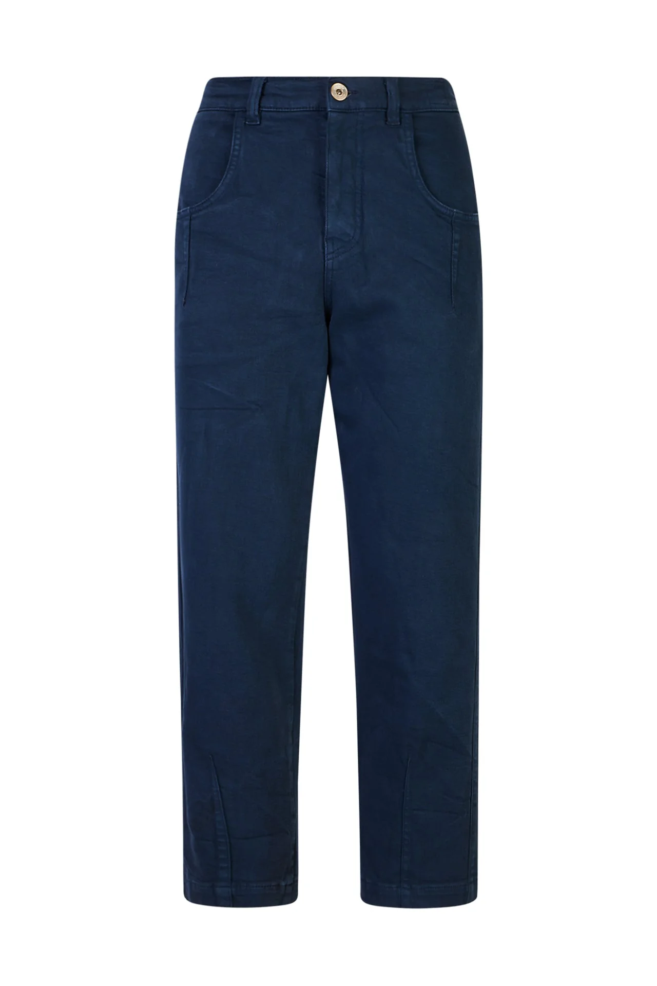 Women's Stretch Cotton Bull Denim Trousers | Eleventy - Image 6