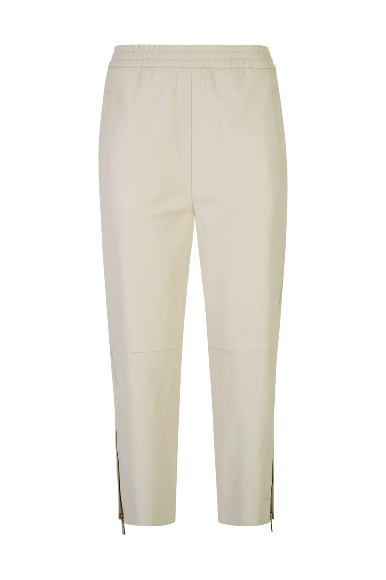 Women's Cropped Plongé Nappa Leather Trousers | Eleventy