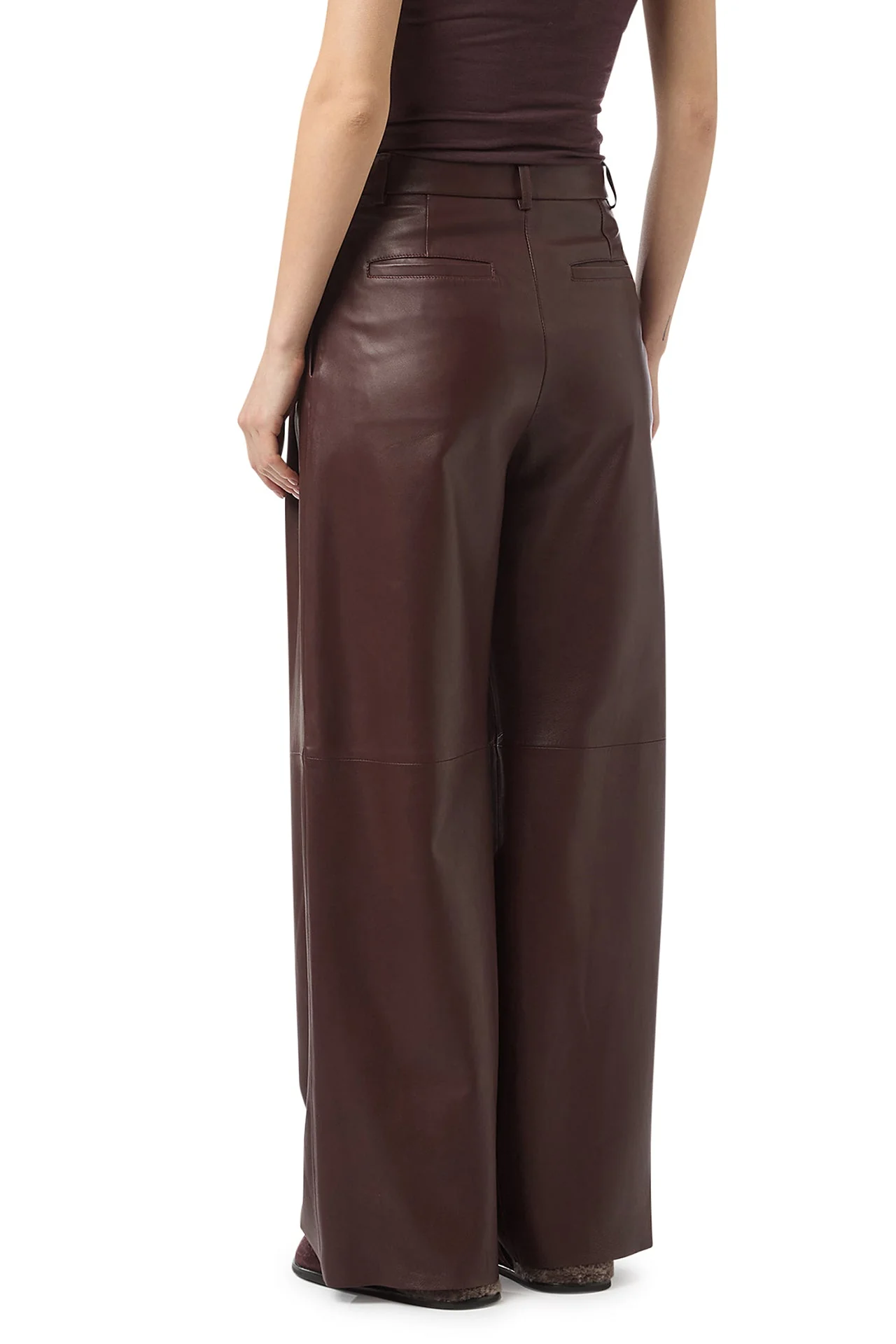 LEATHER TROUSERS WITH PENCES - Image 8