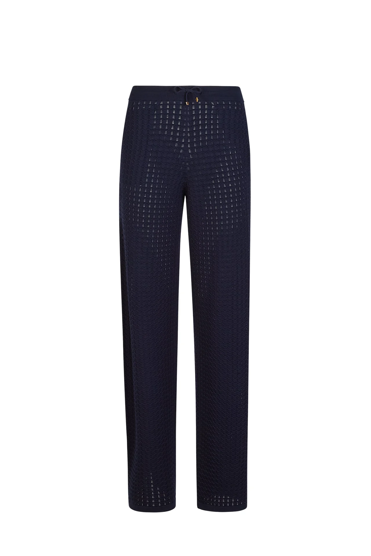 Women's 14 Micron Merino Wool Knit Trousers in Cream | Eleventy - Image 5