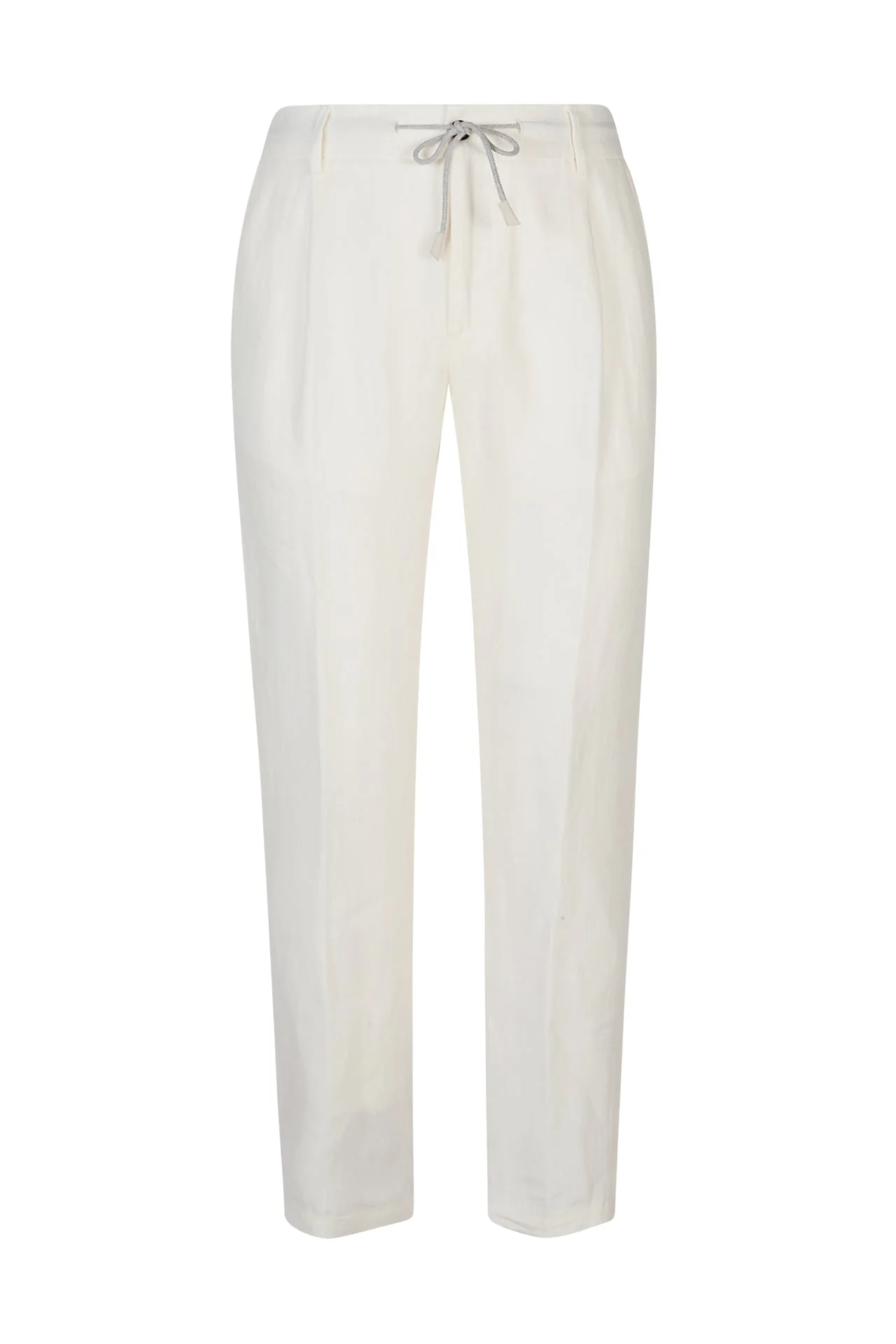 Men's Linen Jogger Trousers with Pleats and Drawstring | Eleventy