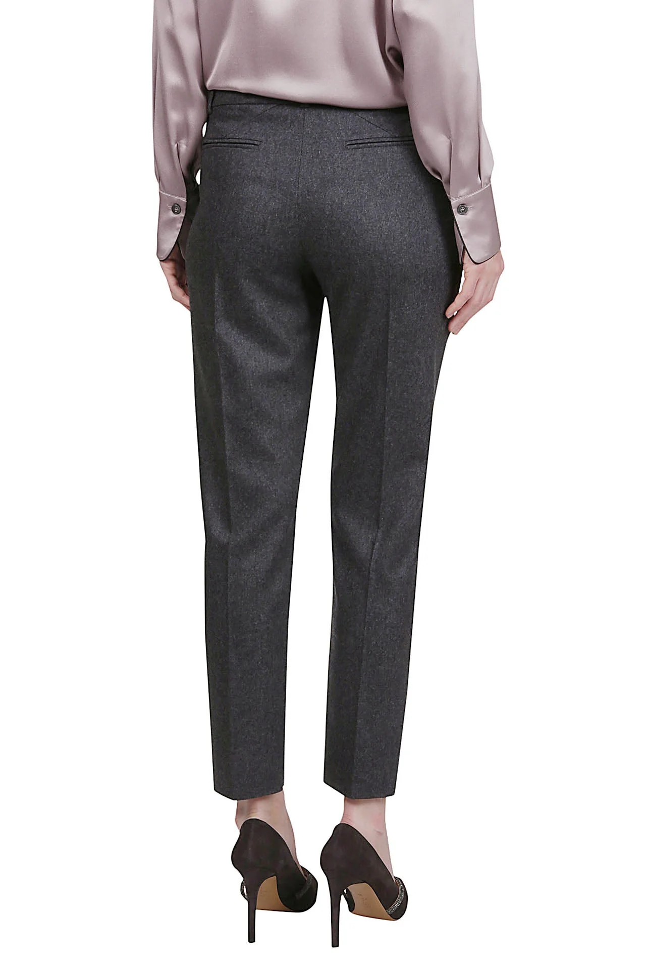 SLIM PANTS WOOL CASHMERE ELASTANE PLAIN - Image 3