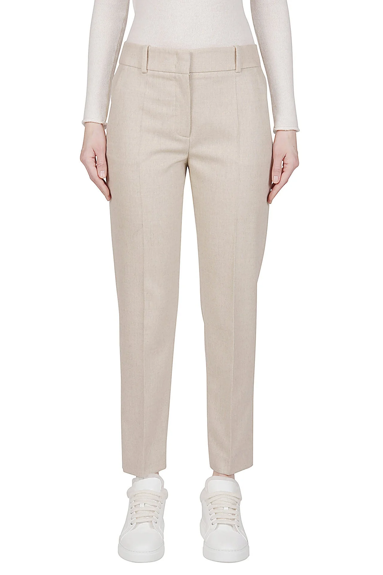 SLIM PANTS WOOL CASHMERE ELASTANE PLAIN - Image 5
