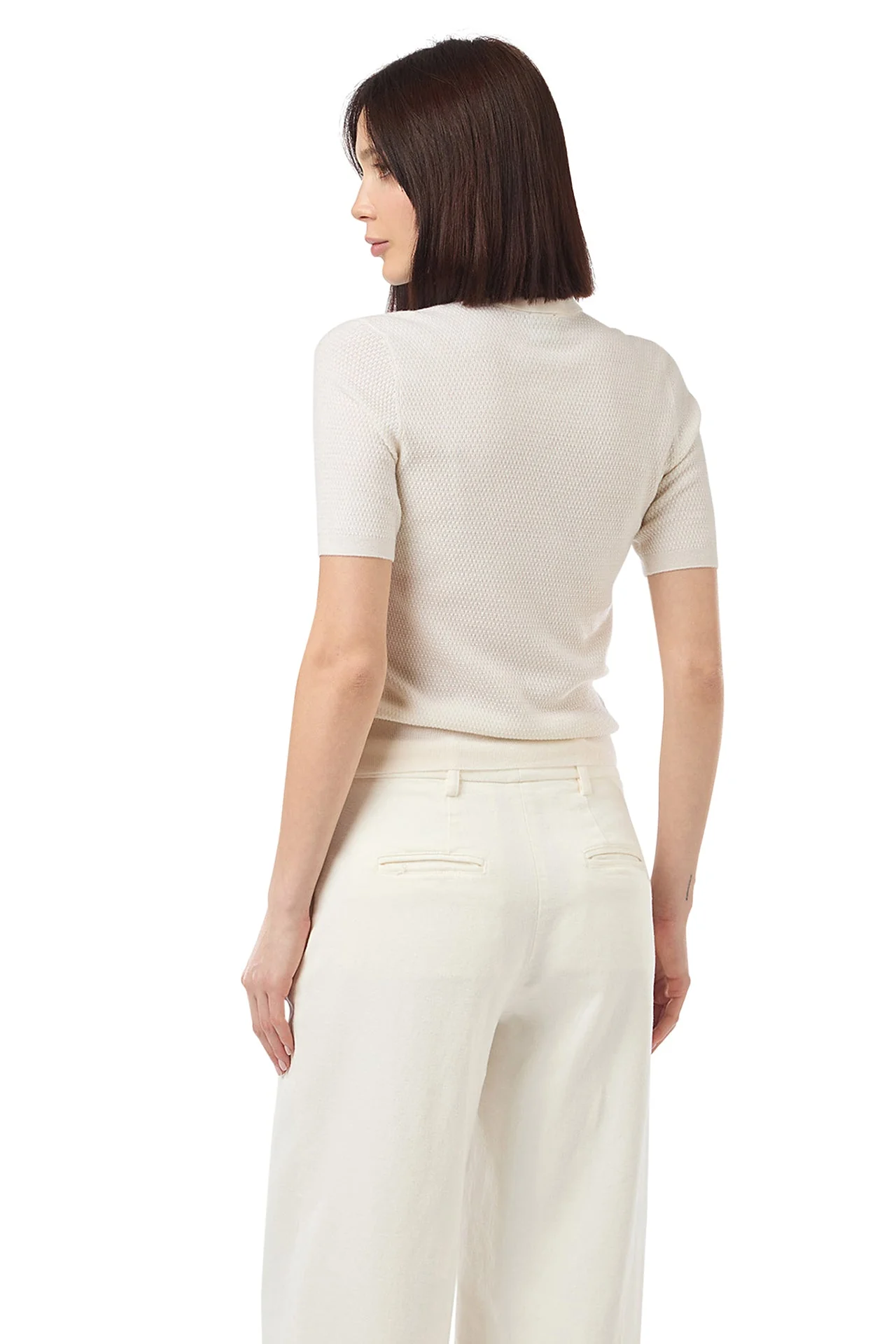 SHORT-SLEEVE KNITTED POLO SHIRT - Image 3