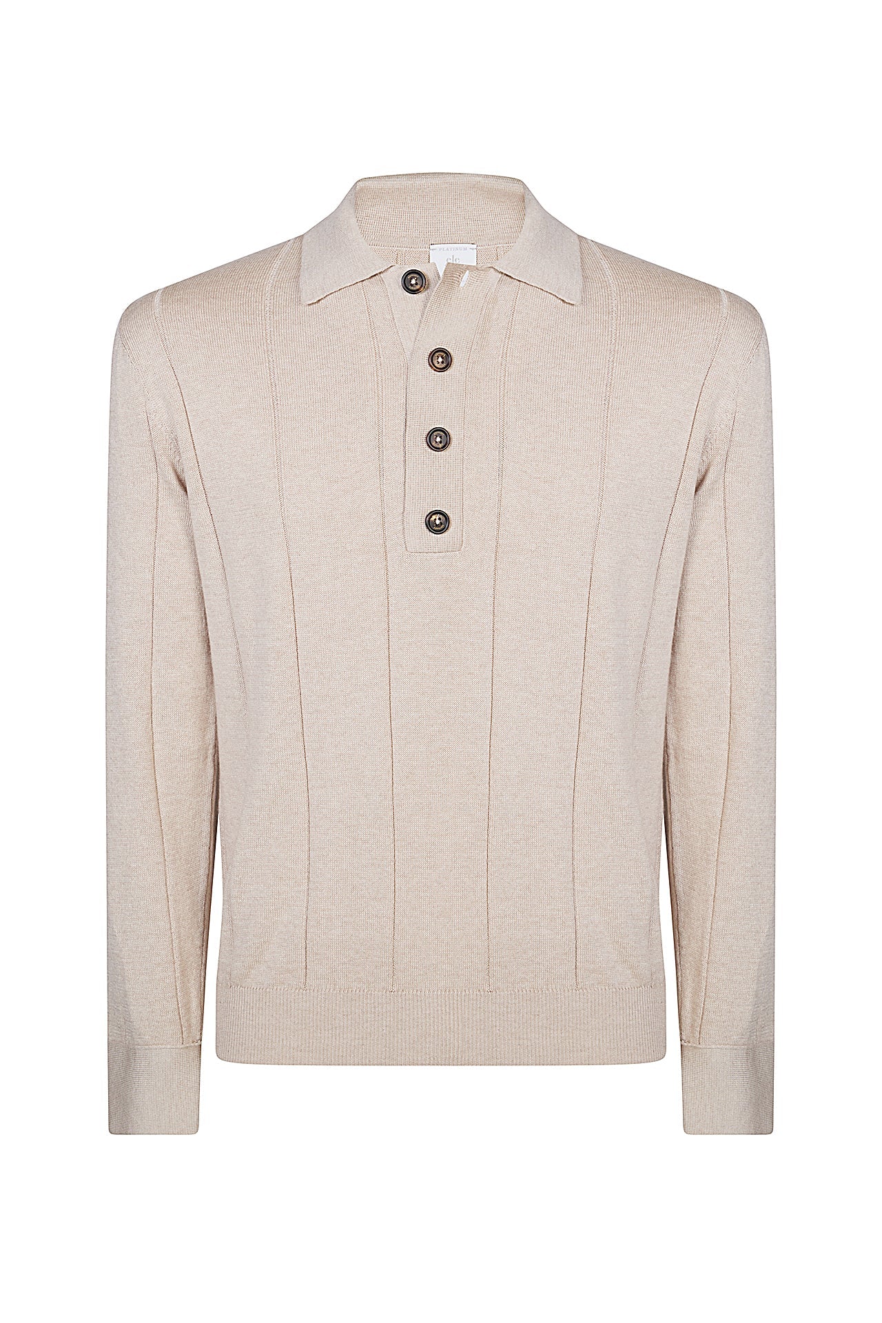 COTTON CASHMERE KNITTED POLO