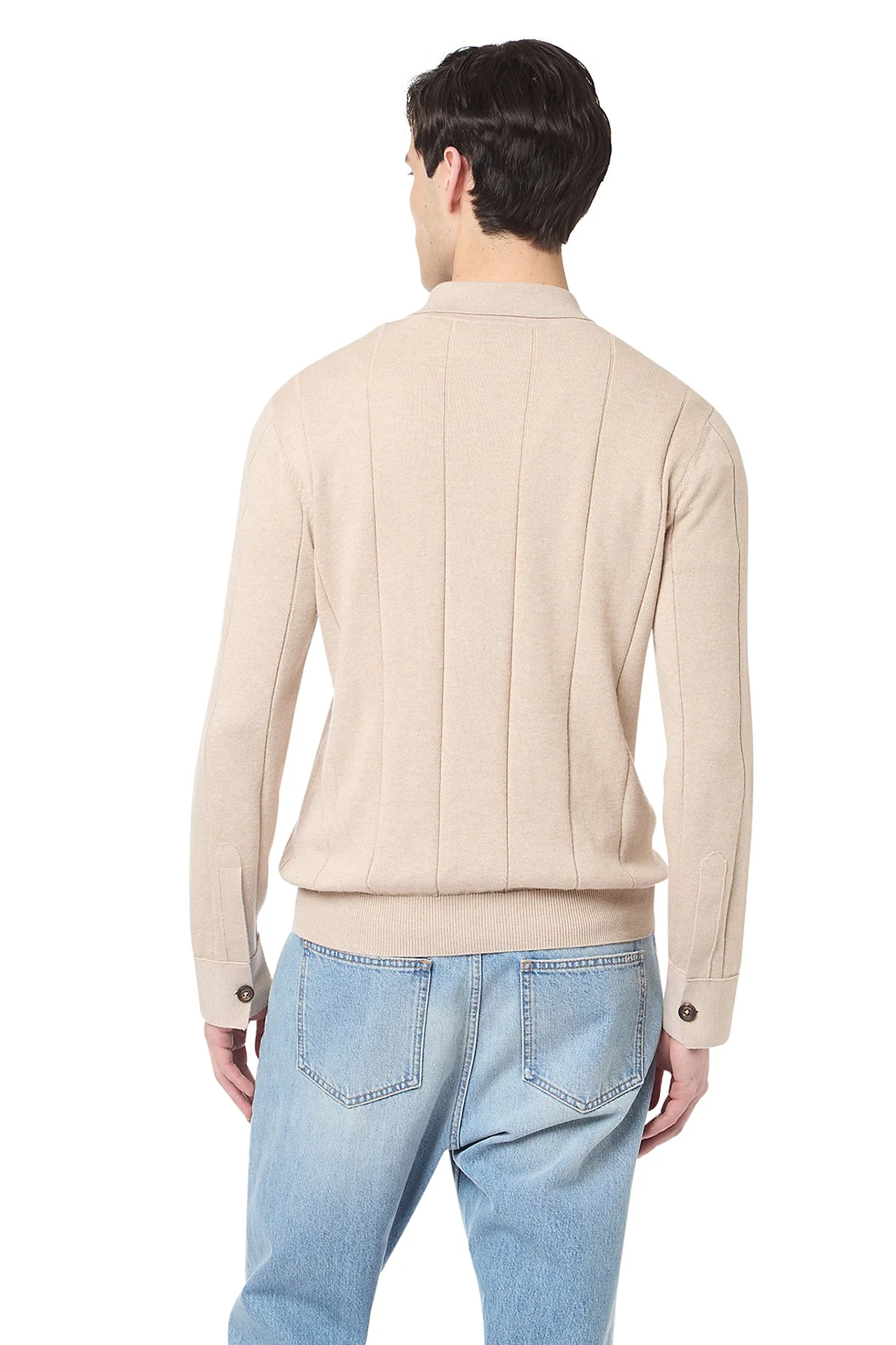 COTTON CASHMERE KNITTED POLO - Image 4