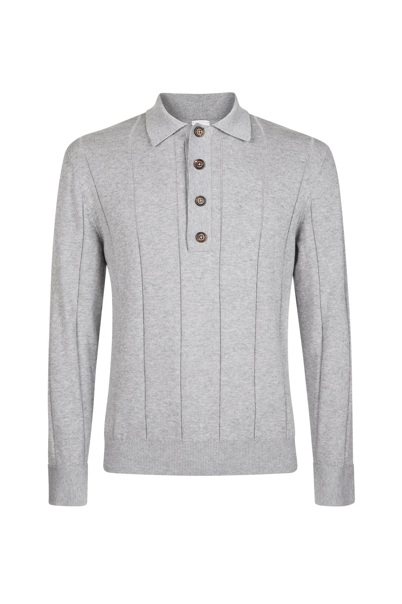 COTTON CASHMERE KNITTED POLO - Image 5