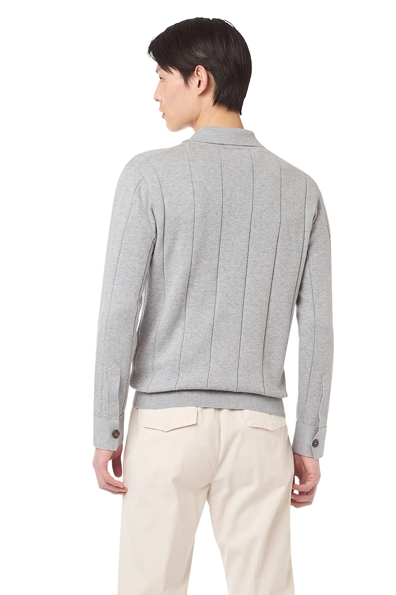 COTTON CASHMERE KNITTED POLO - Image 8