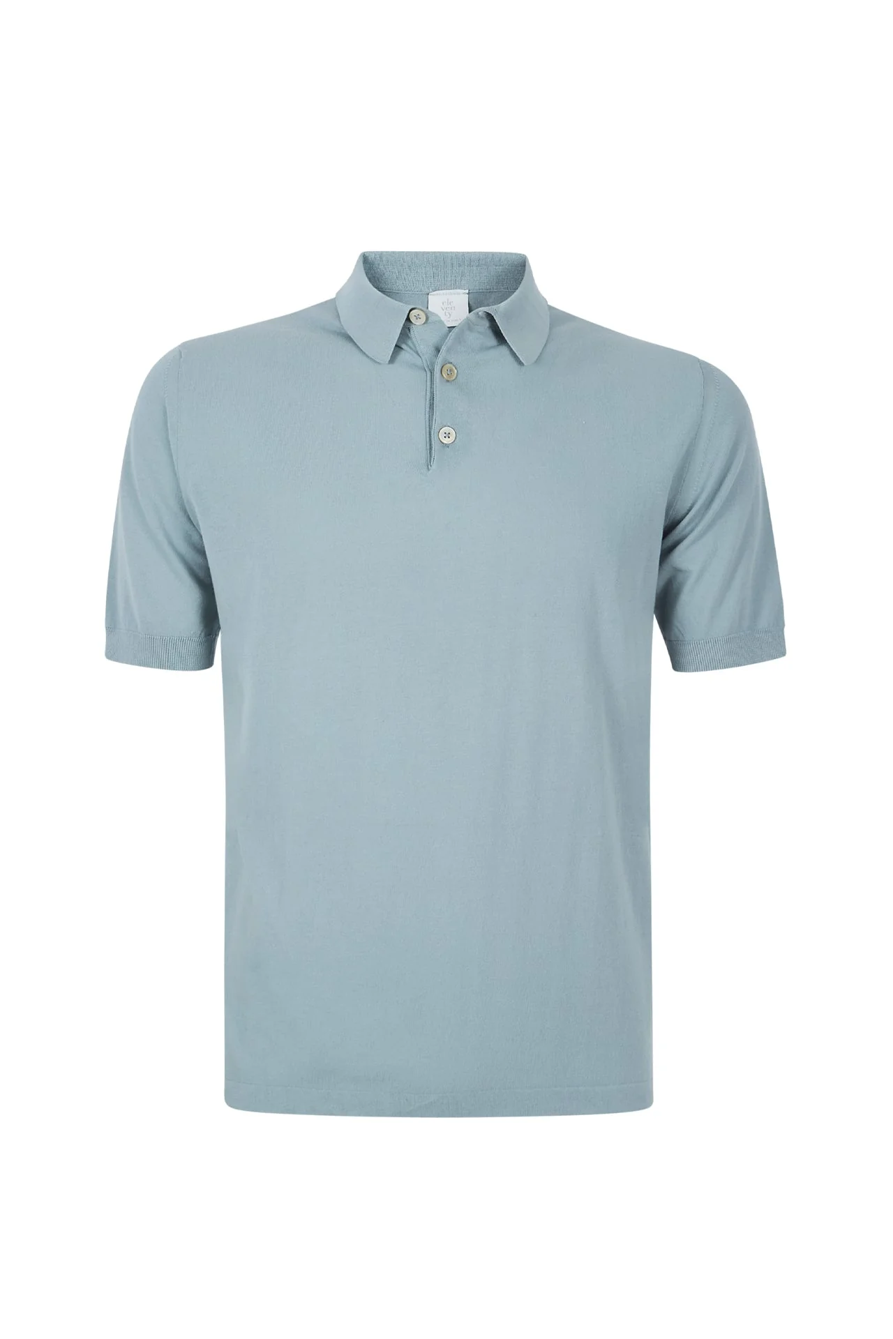 Men's Crepe Cotton Knitted Polo Shirt | Eleventy