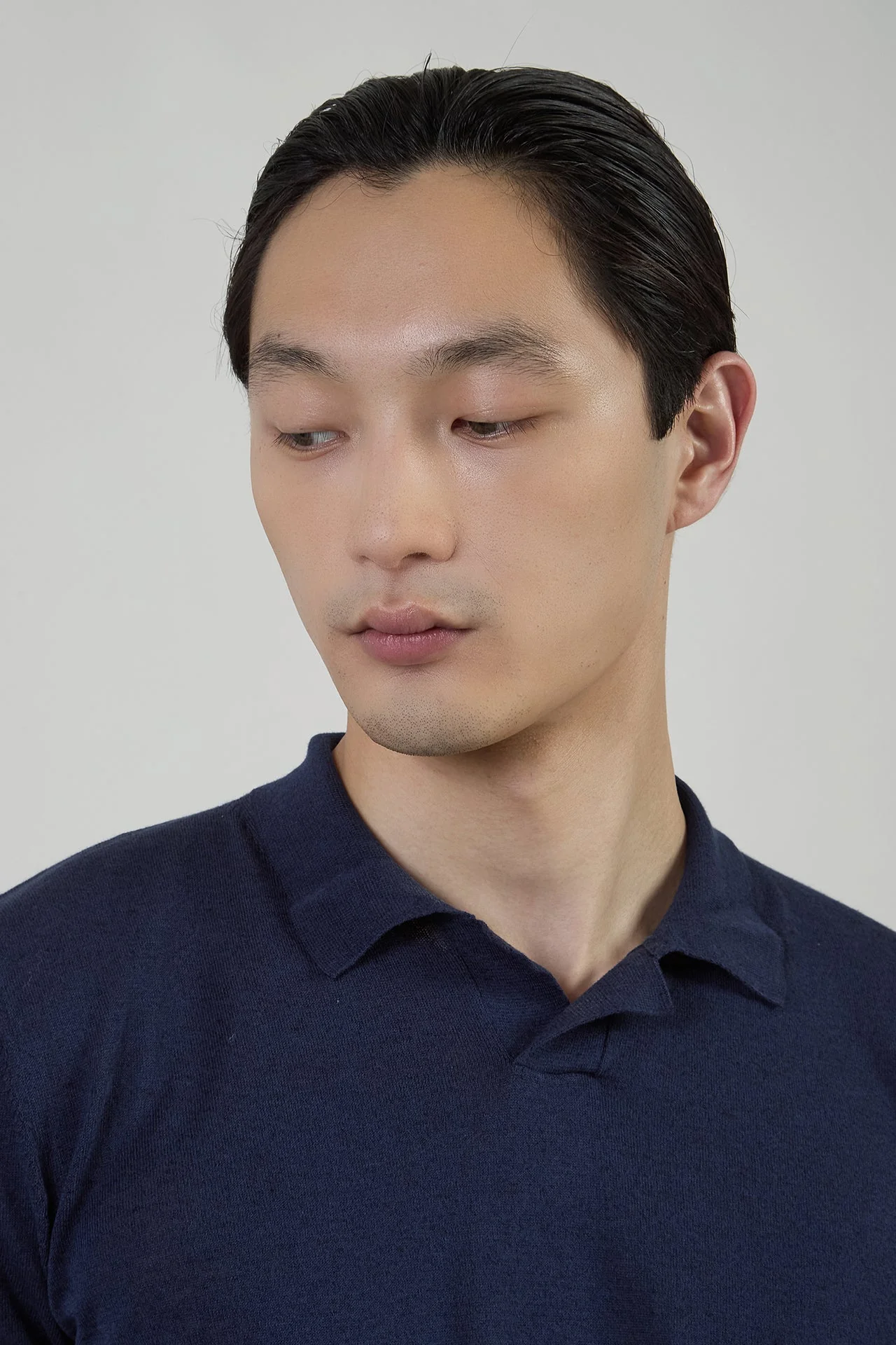 Short-Sleeved Linen and Cotton Knitted Polo Shirt | Eleventy - Image 4