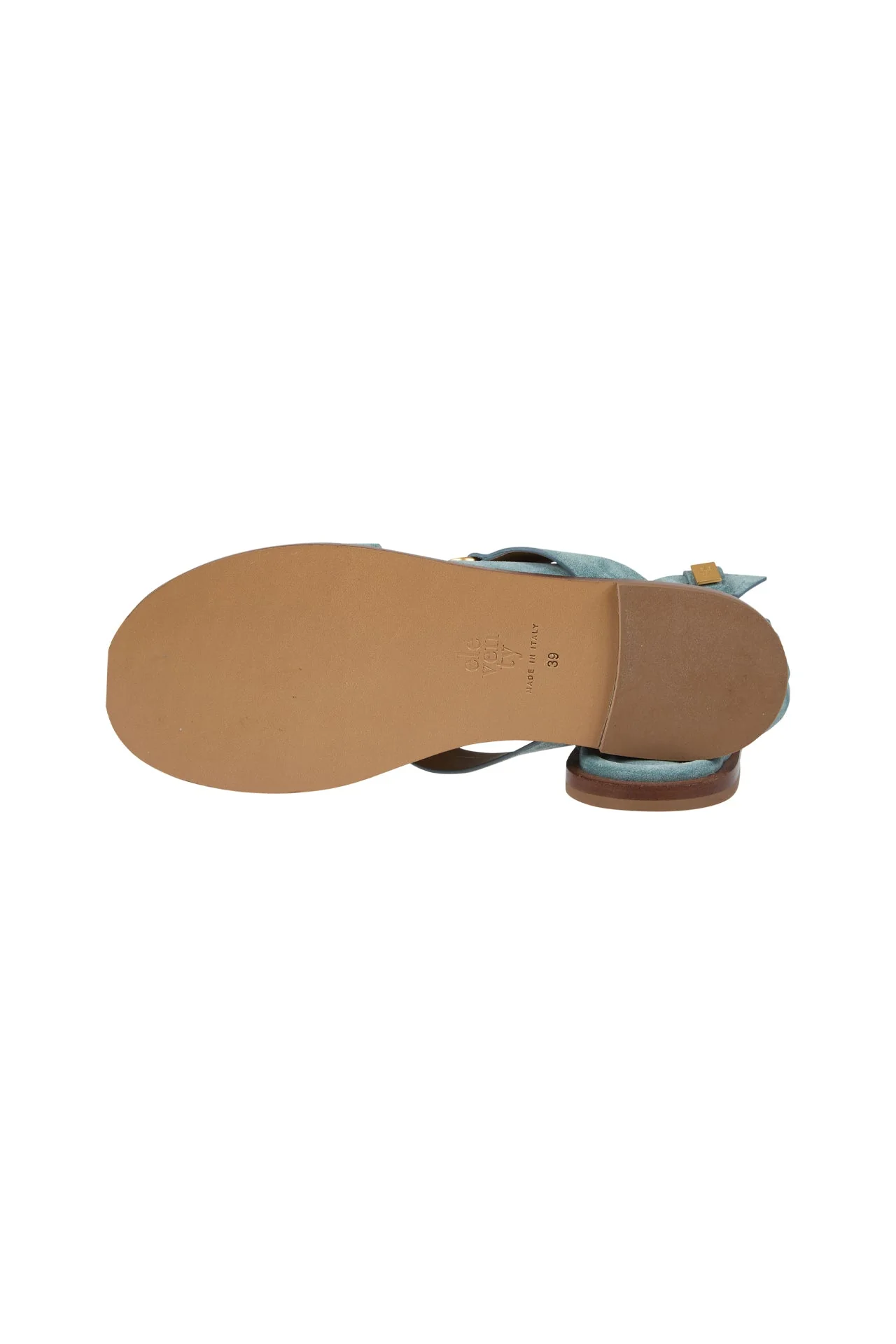 Women's Flat Suede Sandals with Buckle Straps | Eleventy - Image 9