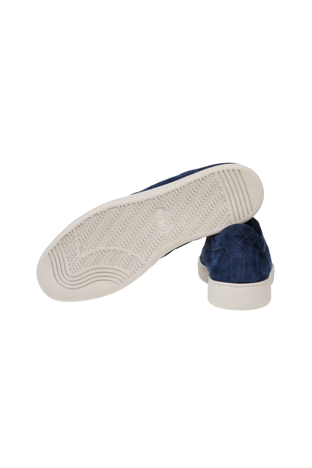 Men's Navy Blue Suede Lace-Up Sneakers and Casual Shoes | Eleventy - Image 3
