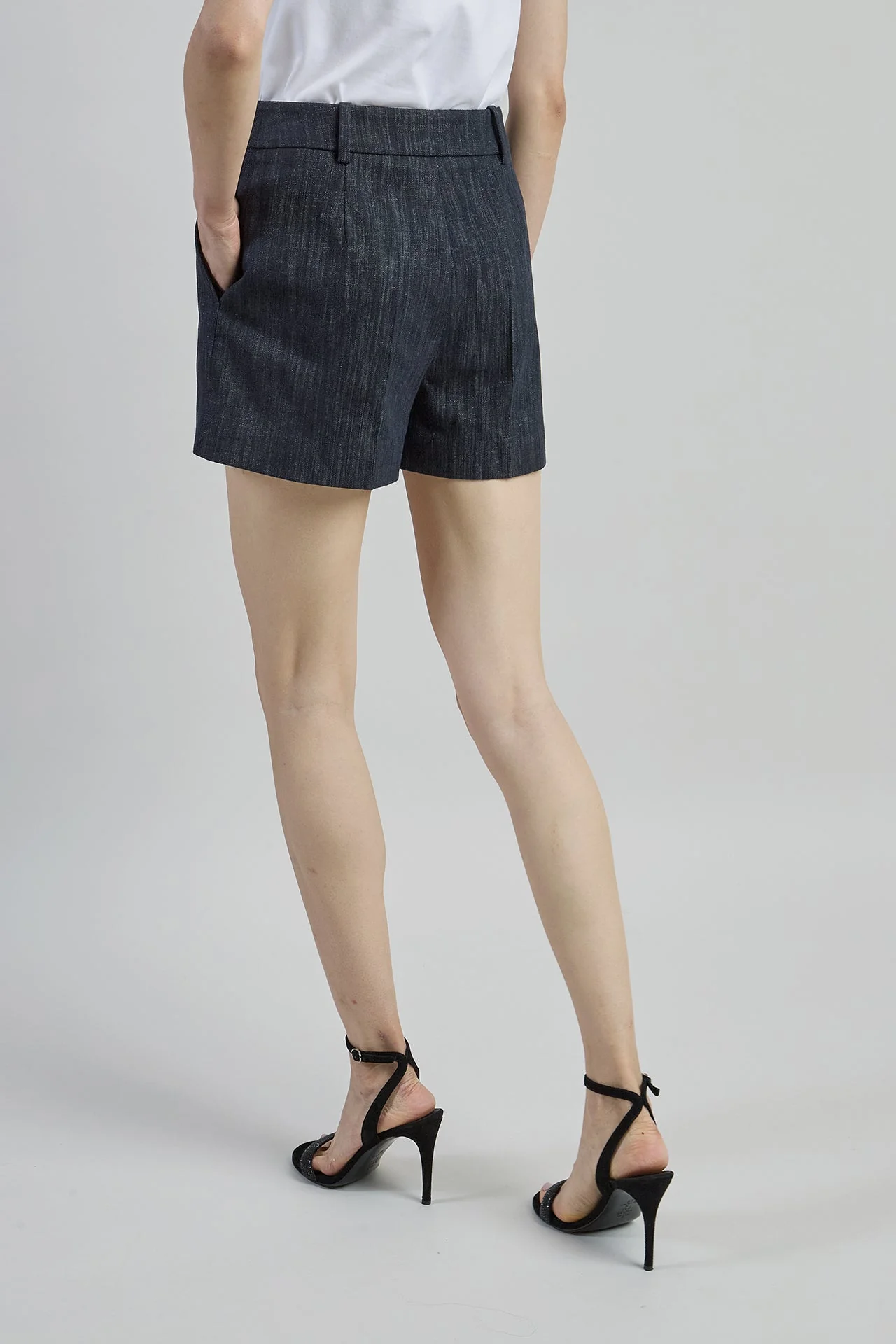Women's Cotton and Viscose Shorts with Lurex | Eleventy - Image 3