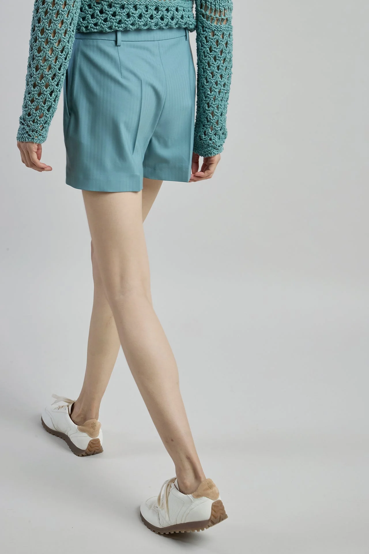 Women's Stretch Wool Travel Bermuda Shorts | Eleventy - Image 3